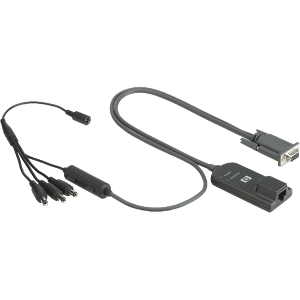 HPE KVM CAT5 1-pack Serial Interface Adapter - RJ-45/Serial Network Cable for Network Device - First End: 1 x 9-pin DB-9 RS-232 Serial - Female - Second End: 1 x RJ-45 Network - Female - 1