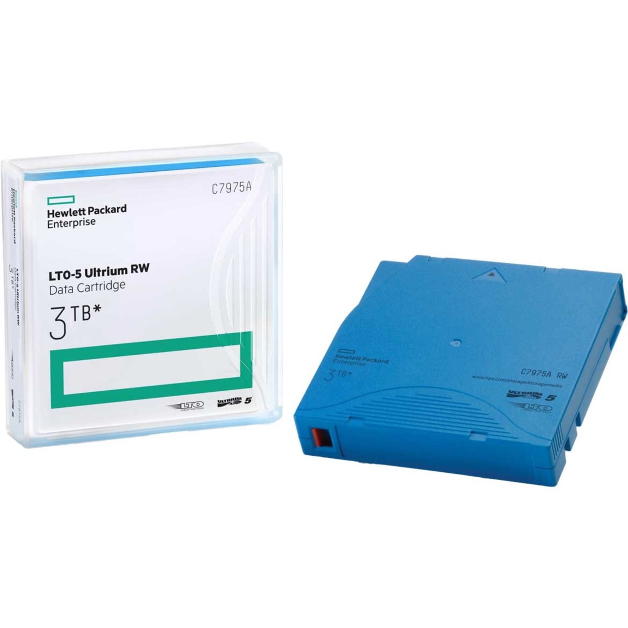 HPE LTO-5 Ultrium 3TB RW Data Cartridge - LTO-5 - Rewritable - 1.50 TB (Native) / 3 TB (Compressed) - 2775.59 ft Tape Length - 1 Pack - Light Blue