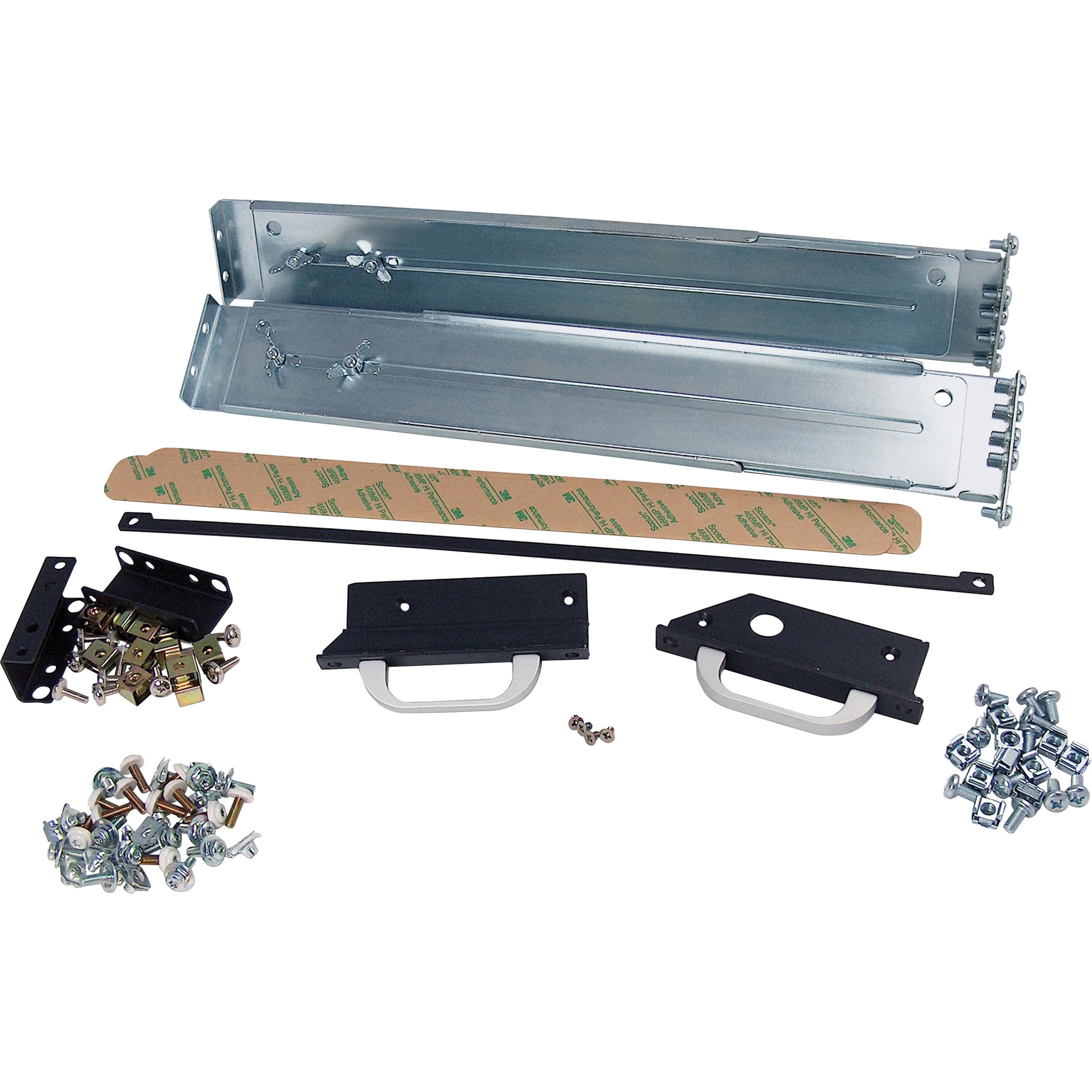 HP Depth Adjustable Fixed Rail Kit - Metal - 300 lb