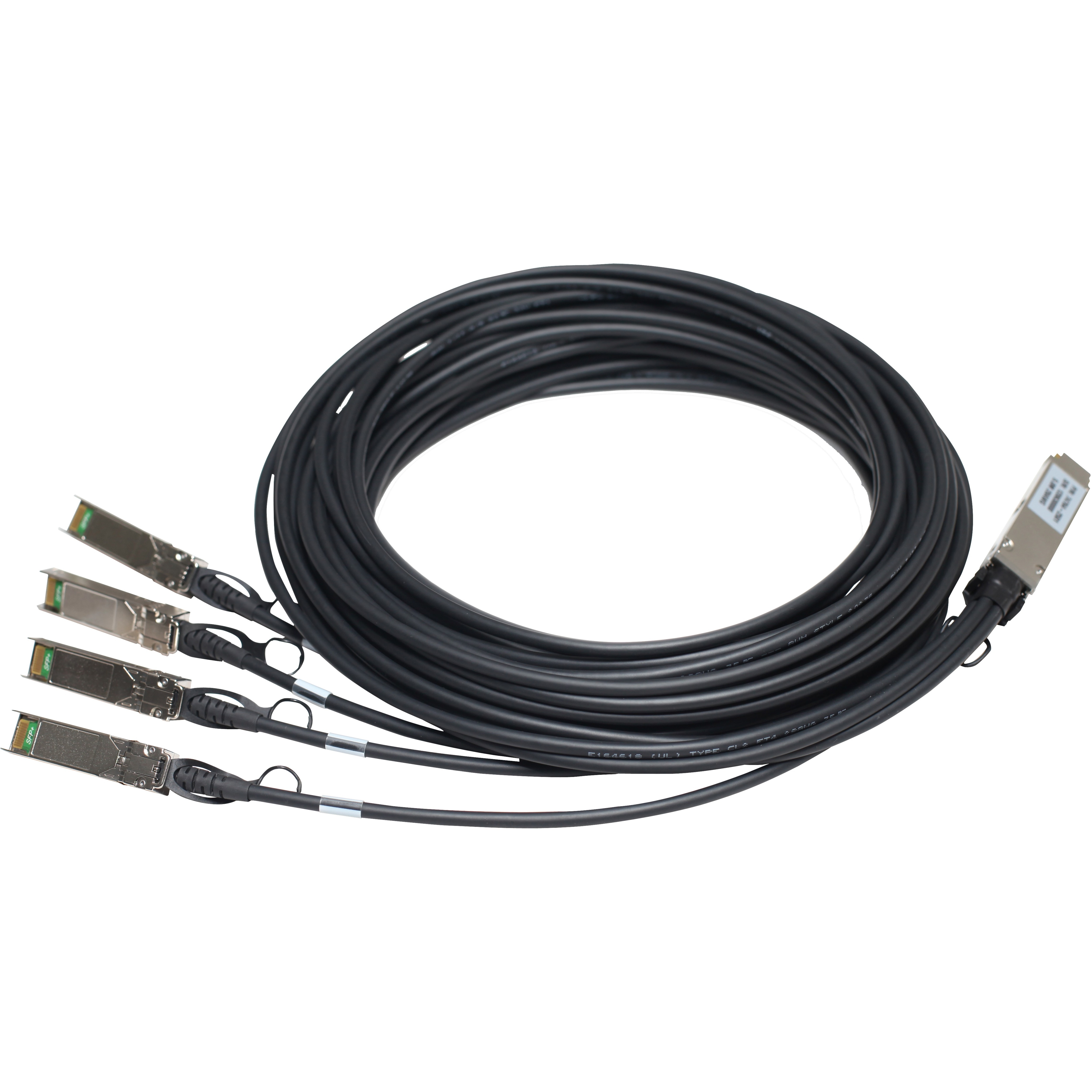 HPE Network Splitter Cable - 9.84 ft Network Cable for Network Device - First End: 1 x QSFP+ Network - Second End: 4 x SFP+ Network - Splitter Cable