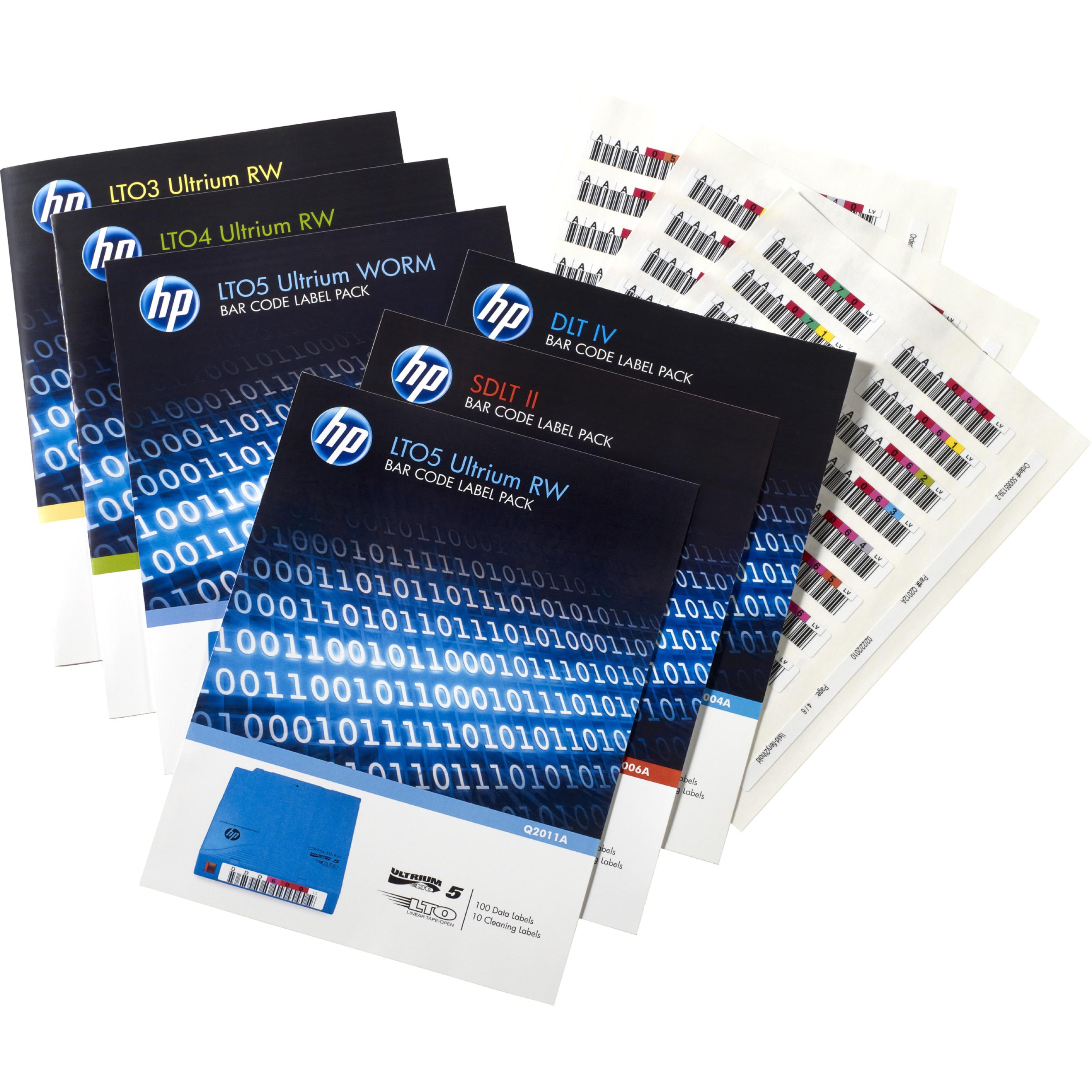 HPE LTO-6 Ultrium Re-writable Bar Code Label Pack - 110 Label