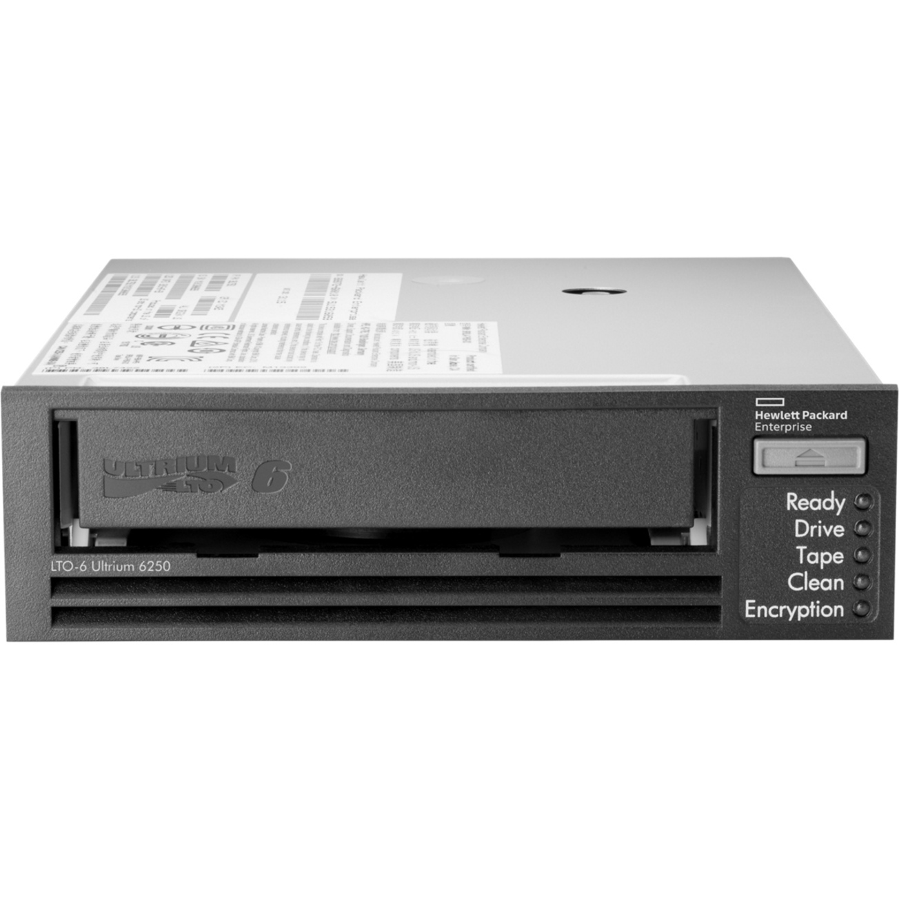 HPE StoreEver LTO-6 Ultrium 6250 Internal Tape Drive - LTO-6 - 2.50 TB (Native)/6.25 TB (Compressed) - SAS - 5.25" Width - 1H Height - Internal - 168.94 MB/s Native - 422.34 MB/s Compressed - Linear Serpentine - Encryption - WORM Support
