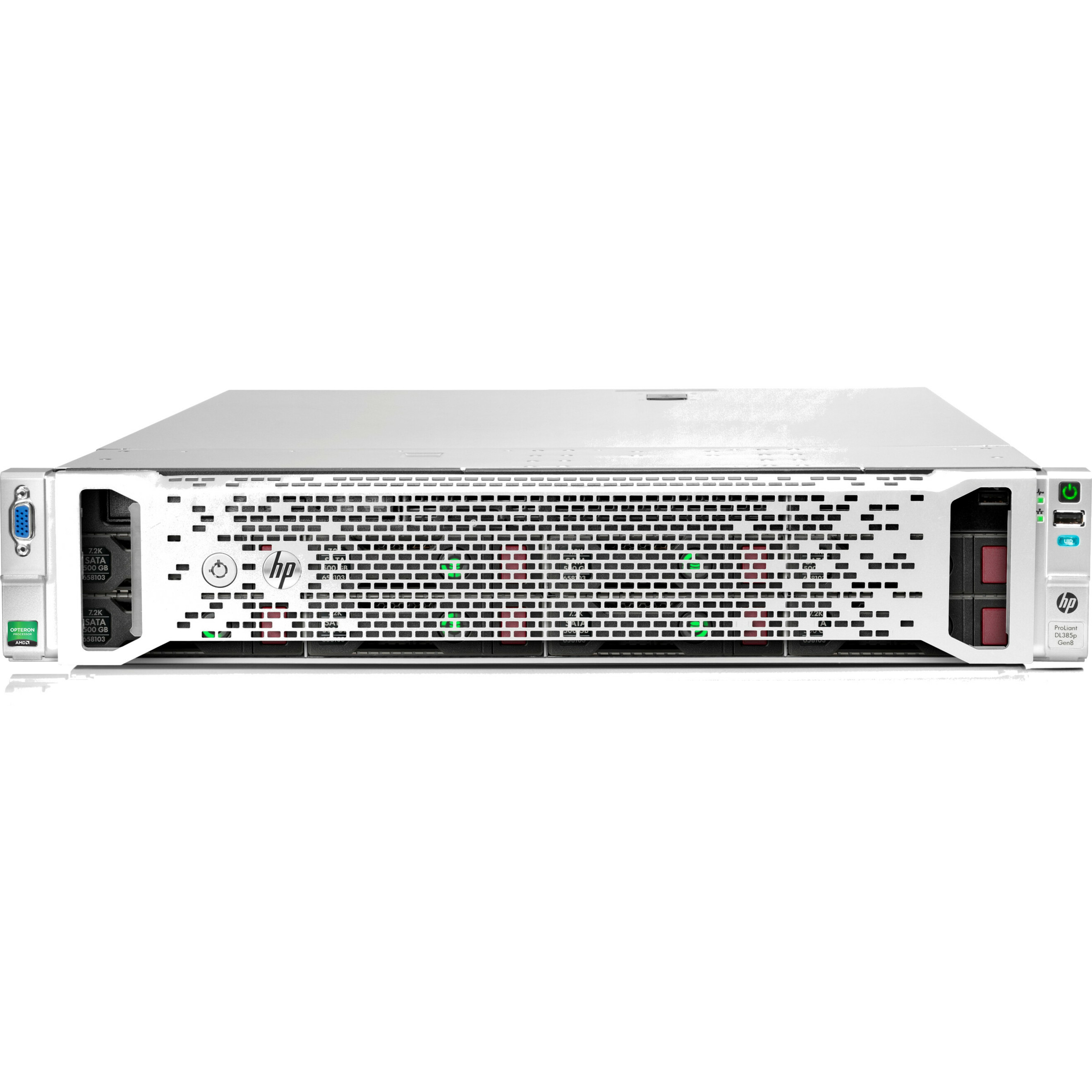HPE ProLiant DL385p G8 2U Rack Server - 2 Opteron 6376 2.30 GHz - 32 GB RAM - Serial ATA/300, 6Gb/s SAS Controller - AMD SR56
