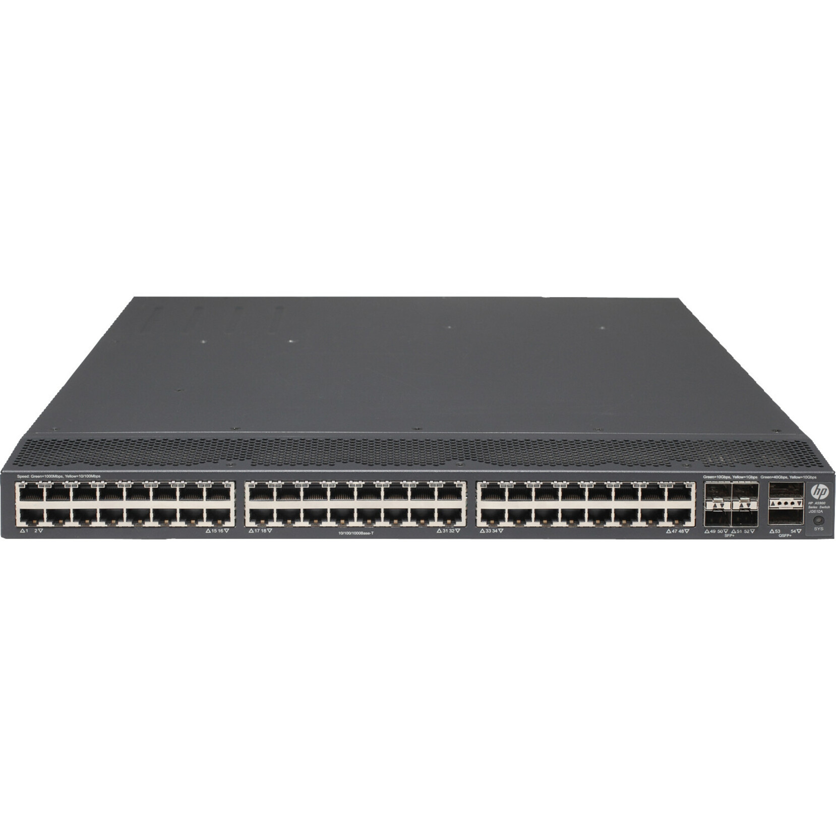 HPE 5900AF-48G-4XG-2QSFP+ Switch - 48 Ports - Manageable - 10/100/1000Base-T - 3 Layer Supported - 1U - Rack-mountable - 1 Year Limited Warranty