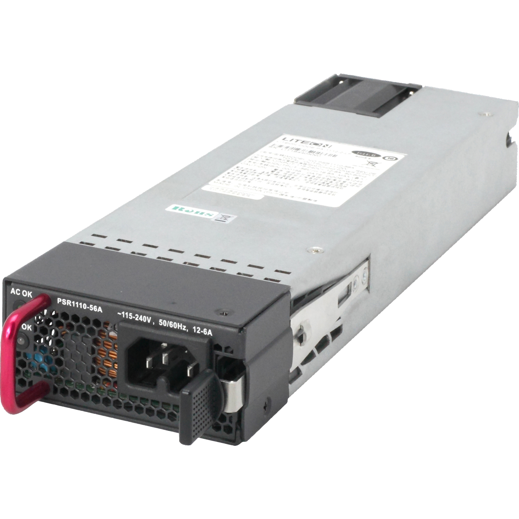 HPE X362 1110W 115-240VAC to 56VDC PoE Power Supply - 264 V AC Input -56 V DC Output