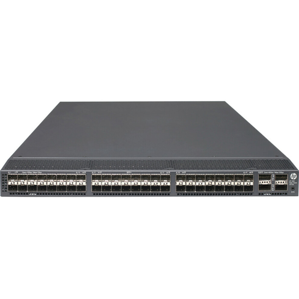 HPE 5900AF-48XGT-4QSFP B-F Bundle - 48 Ports - Manageable - 10GBase-T - 3 Layer Supported - 1U - Rack-mountable - 1 Year Limited Warranty