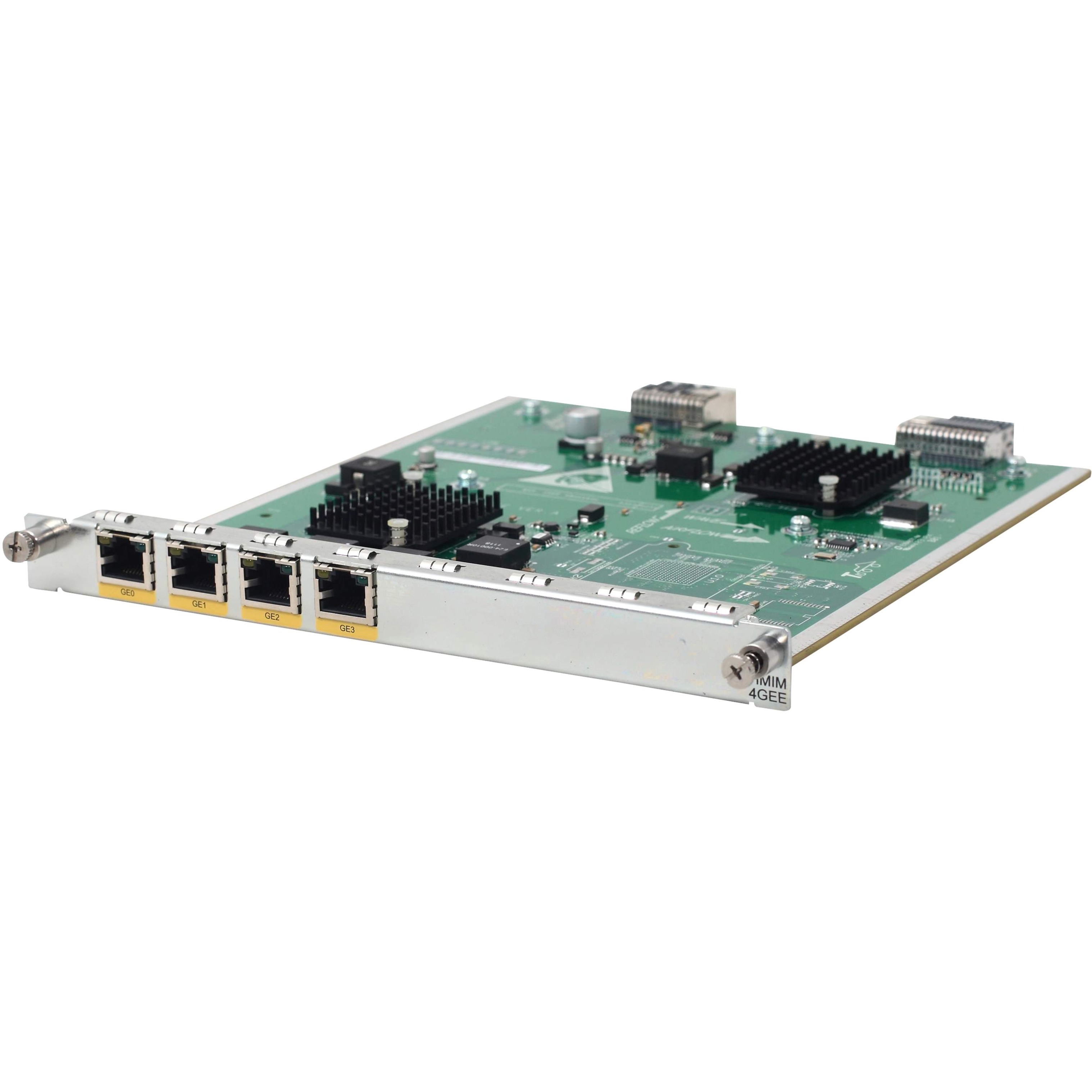 HPE MSR 4-Port Gig-T HMIM Module - For Data Networking - 4 x RJ-45 10/100/1000Base-T LAN - 1