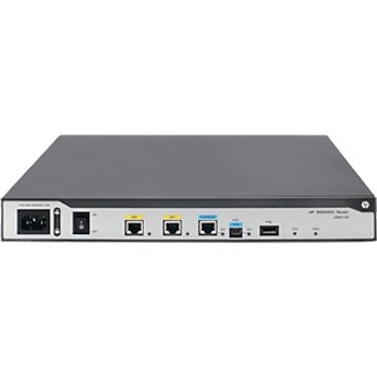 HPE MSR2004-24 AC Router - 27 Ports - 27 RJ-45 Port(s) - Management Port - 4 - 1 MB - Gigabit Ethernet - 1U - Rack-mountable,