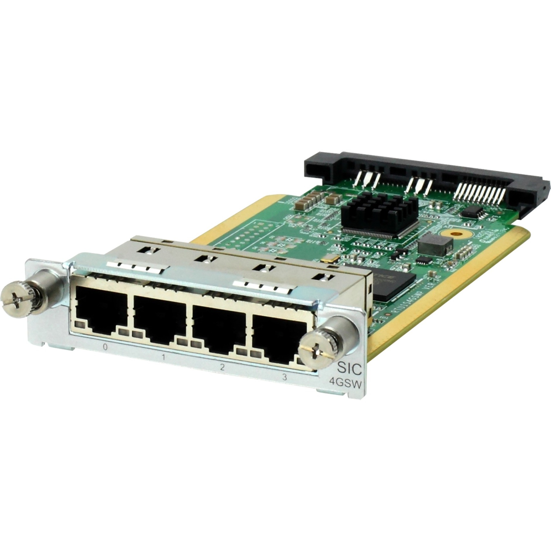 HPE MSR 4-Port Gig-T Switch SIC Module - For Switching Network - 4 x RJ-45 10/100/1000Base-T LAN