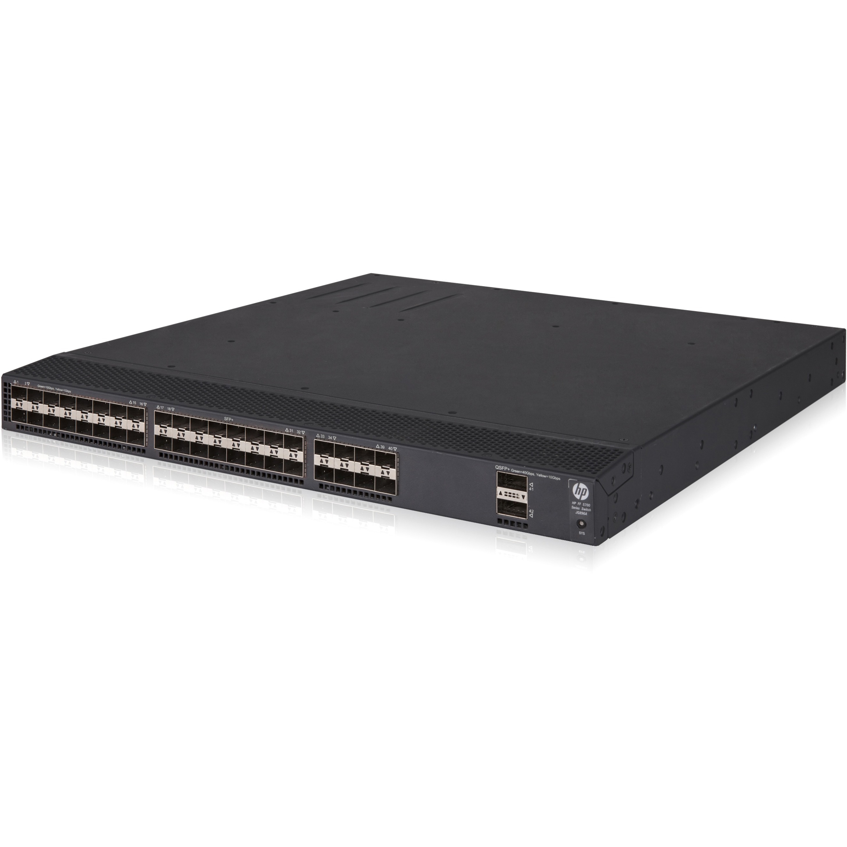 HPE FlexFabric 5700-40XG-2QSFP+ Switch - Manageable - 10GBase-X, 40GBase-X - 2 Layer Supported - 1U - Rack-mountable