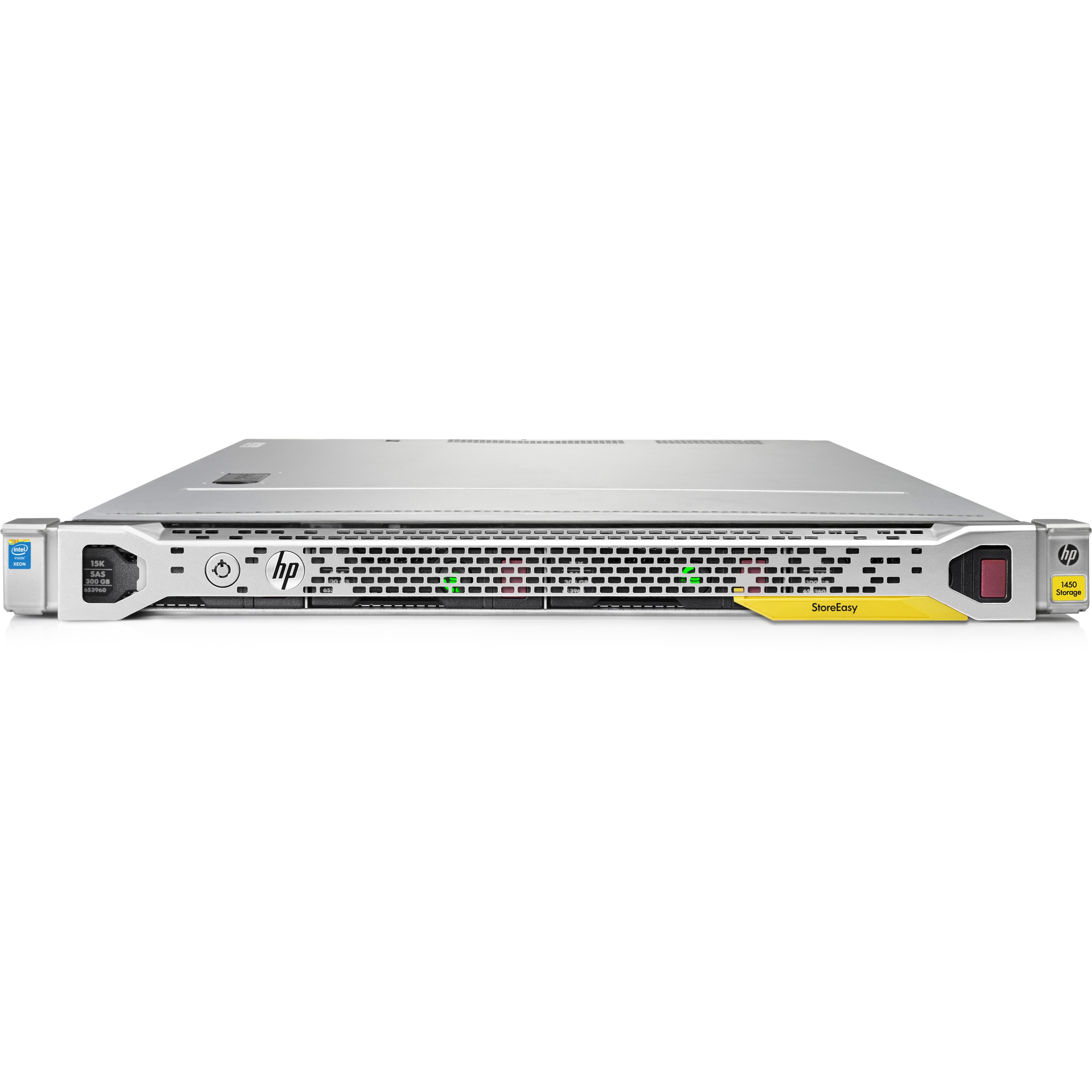 HPE StoreEasy 1450 8TB SATA Storage - Xeon E5-2603 v3 Hexa-core (6 Core) 1.60 GHz - 4 x HDD Installed - 8 TB Installed HDD Capacity - 8 GB RAM DDR3 SDRAM - Serial Attached SCSI (SAS), Serial ATA/600 Controller - 4 x Total Bays - 4 x 3.5" Bay - Gigabit Ethernet - Network (RJ-45) - Windows Storage Server 2012 R2 Standard - iSCSI, DNS, DHCP - 1U - Rack-mountable