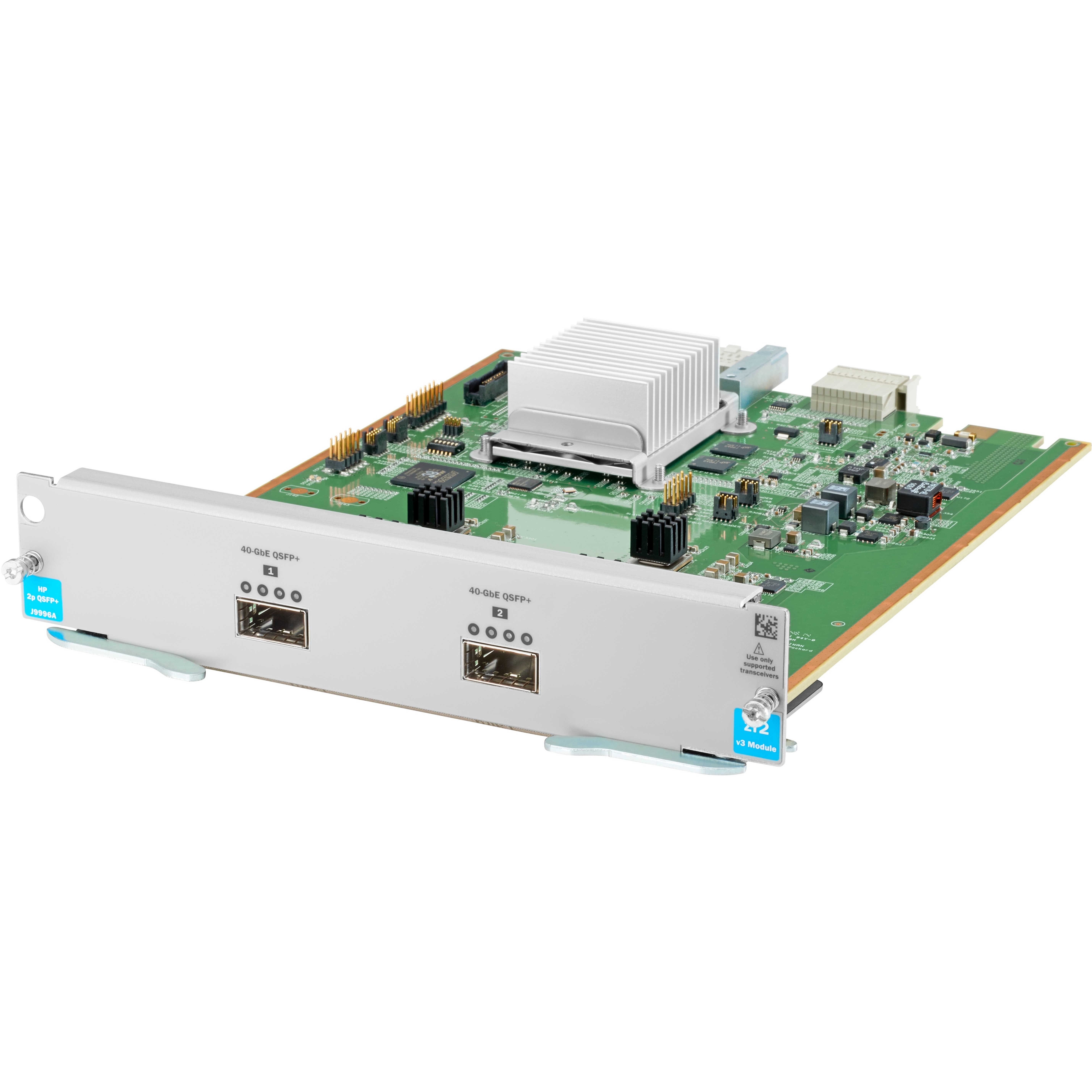 HPE 2-port 40GbE QSFP+ v3 zl2 Module - For Data Networking, Optical NetworkOptical Fiber40 Gigabit Ethernet - 40GBase-X - 40 Gbit/s - 2 x Expansion Slots - QSFP+ - 1