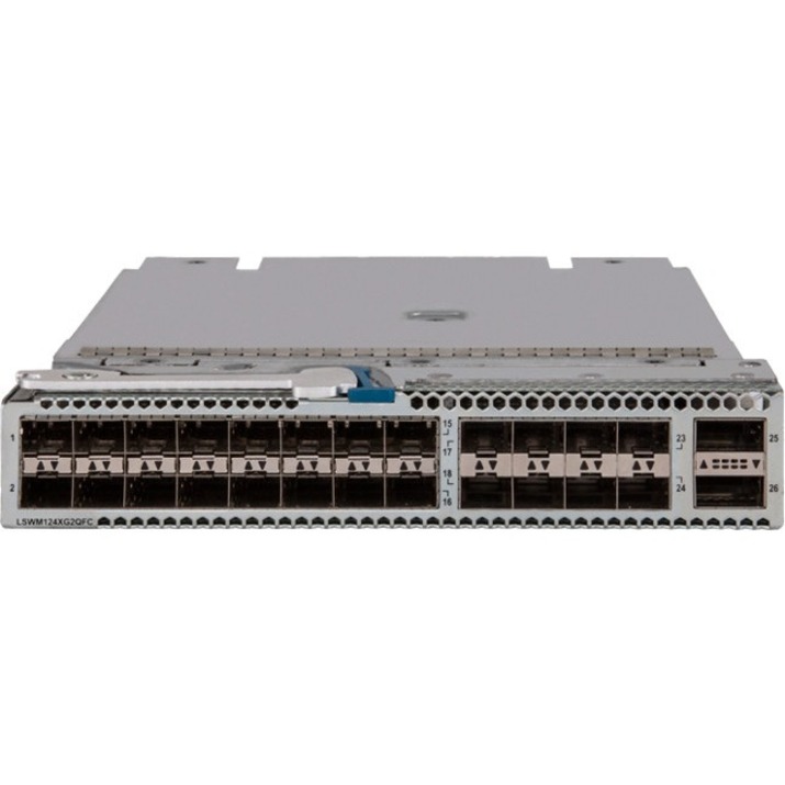 HPE Expansion Module - For Data Networking, Optical NetworkOptical Fiber10 Gigabit Ethernet - 10GBase-X - 26 x Expansion Slots - QSFP+, SFP+ - Plug-in Module