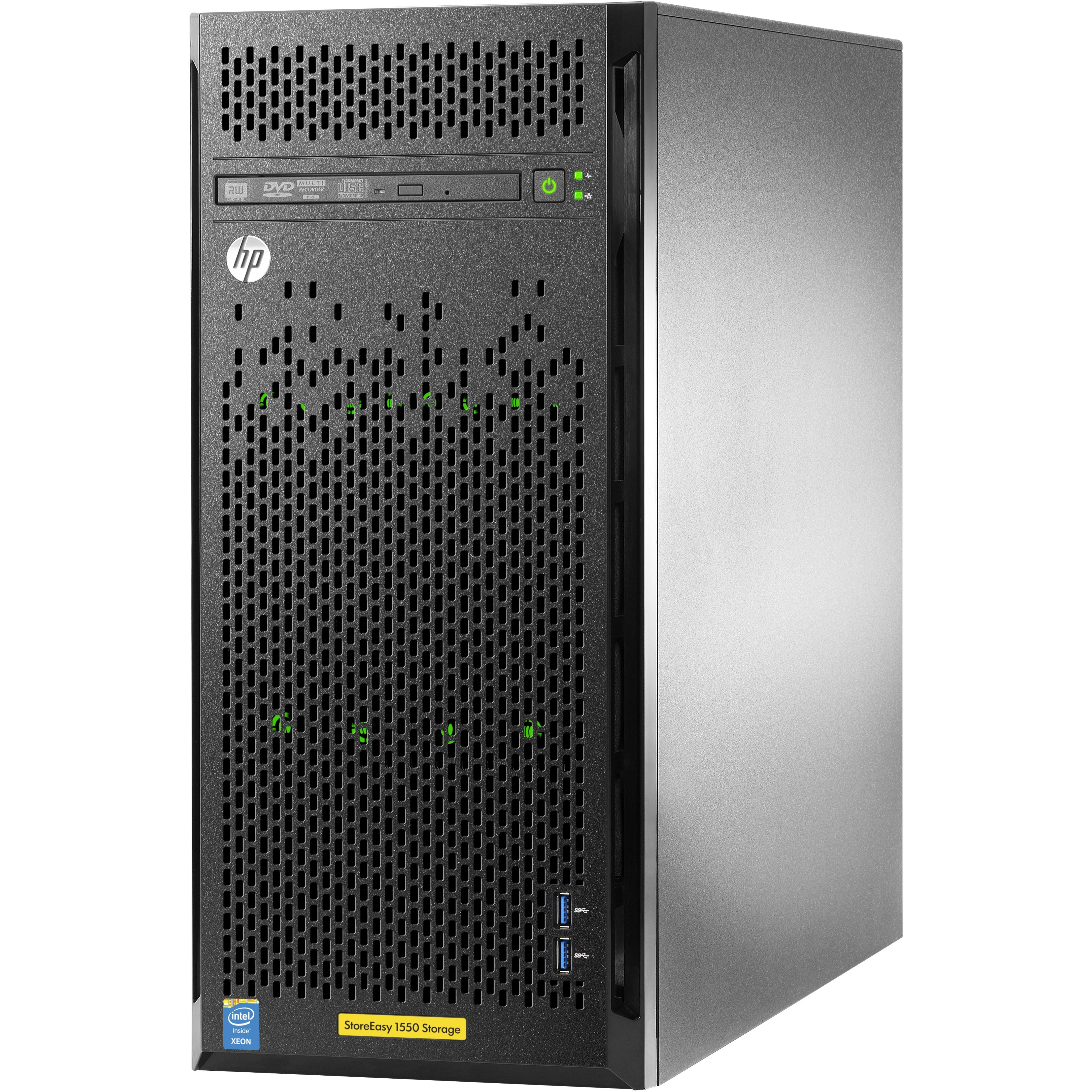 HPE StoreEasy 1550 8TB SATA Storage - 1 x Intel Xeon E5-2603 v3 Hexa-core (6 Core) 1.60 GHz - 4 x HDD Installed - 8 TB Instal