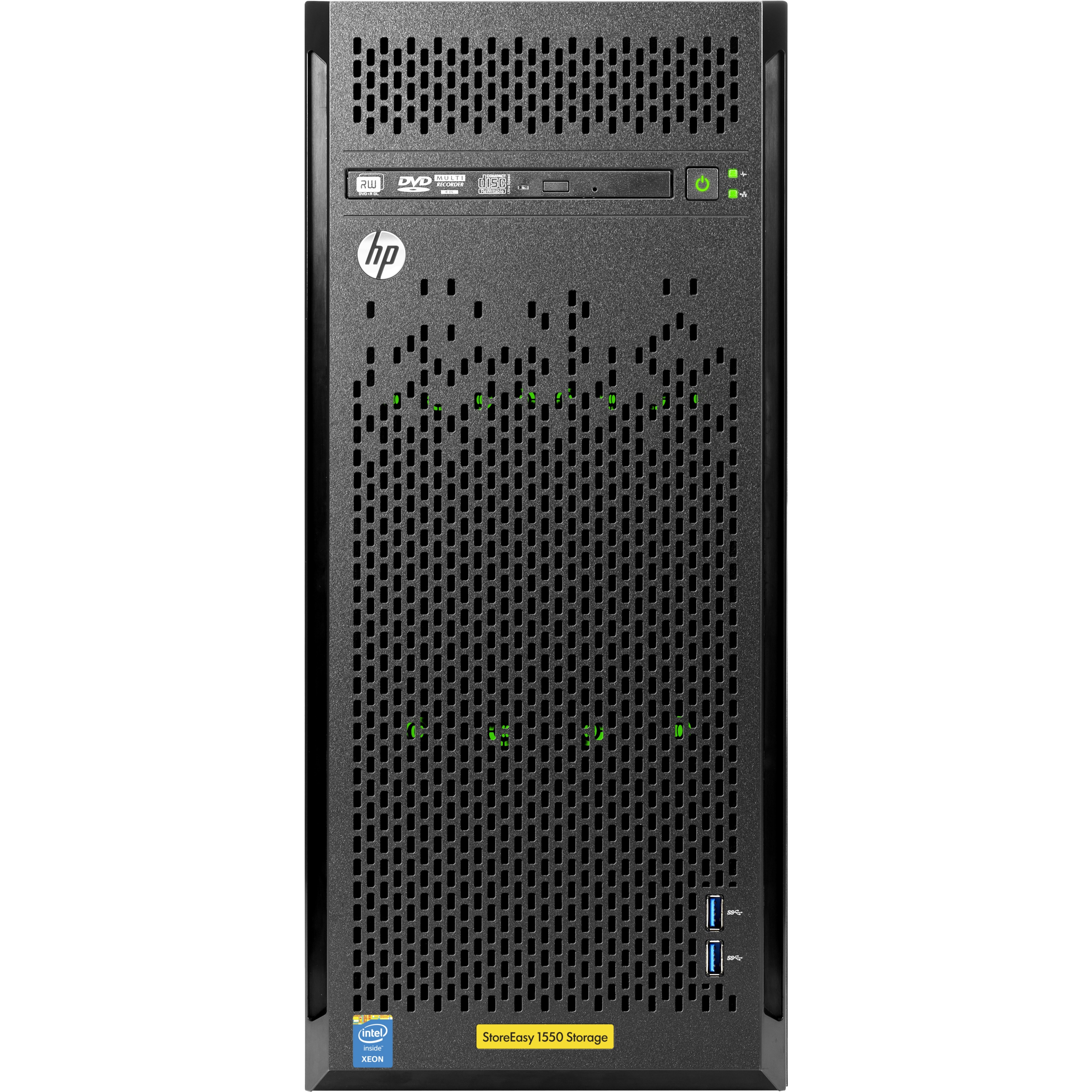 HPE StoreEasy 1550 8TB SATA Storage - 1 x Intel Xeon E5-2603 v3 Hexa-core (6 Core) 1.60 GHz - 4 x HDD Installed - 8 TB Installed HDD Capacity - 8 GB RAM - Serial ATA/600, Serial Attached SCSI (SAS) Controller - 4 x Total Bays - 4 x 3.5" Bay - Gigabit Ethernet - Network (RJ-45) - Windows Storage Server 2012 R2 Standard - iSCSI, DHCP, DNS, SMB 3.0 - 4.5U - Tower