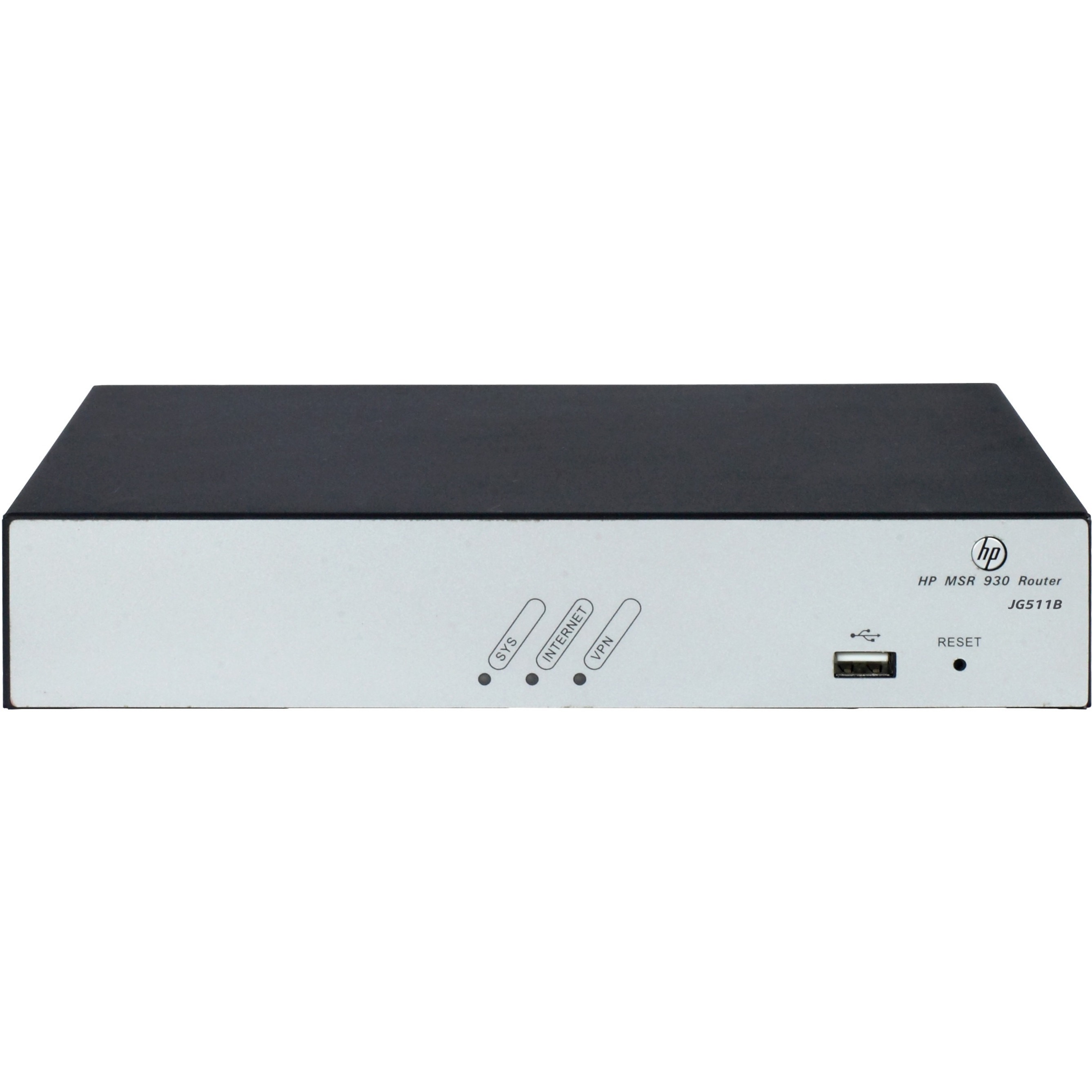 HPE MSR935 Router - 6 Ports - Management Port - Gigabit Ethernet - ADSL2+ - Desktop - 1 Year - front view