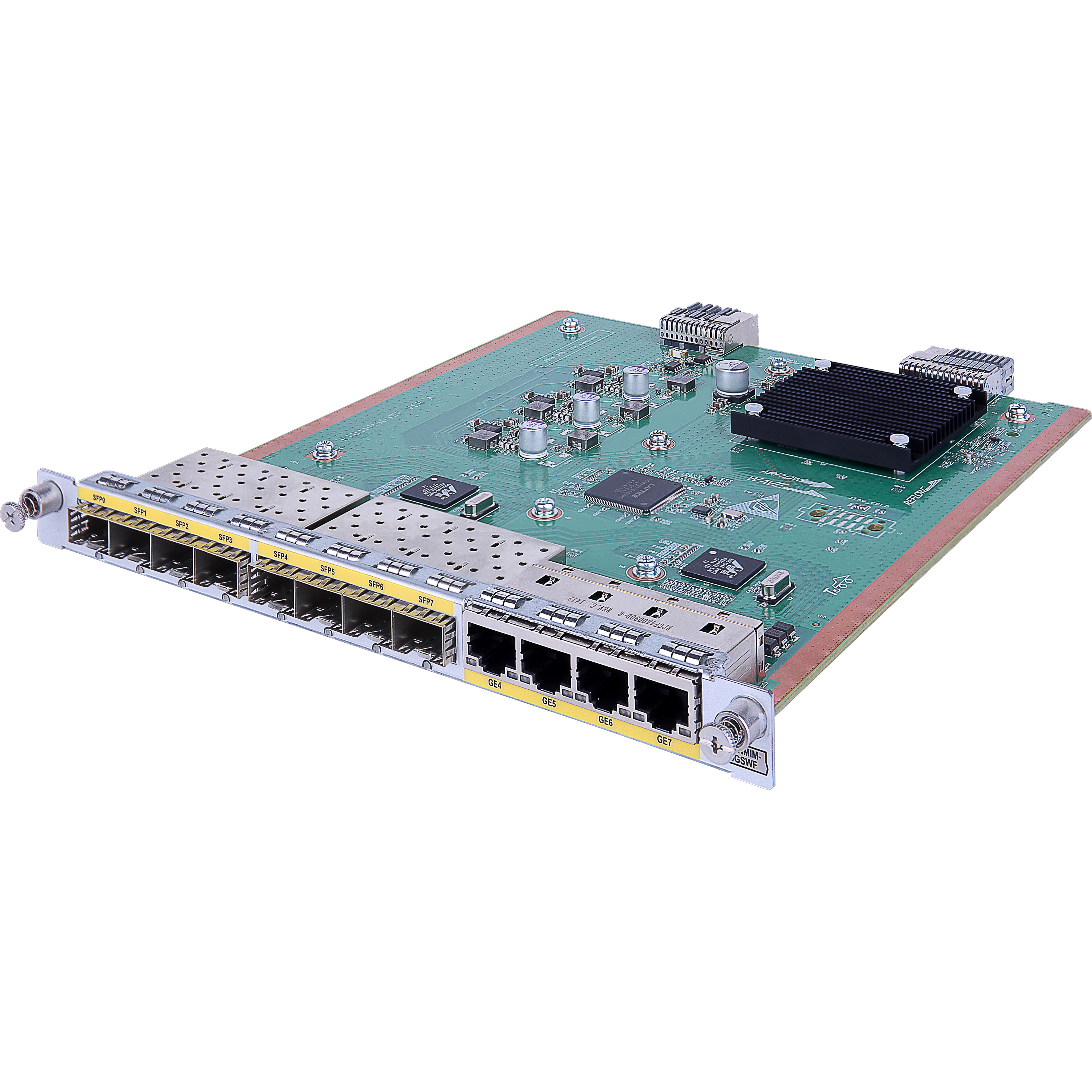 HPE Expansion Module - For Data Networking, Optical Network - 4 x RJ-45 1000Base-T LAN - Twisted Pair, Optical FiberGigabit E
