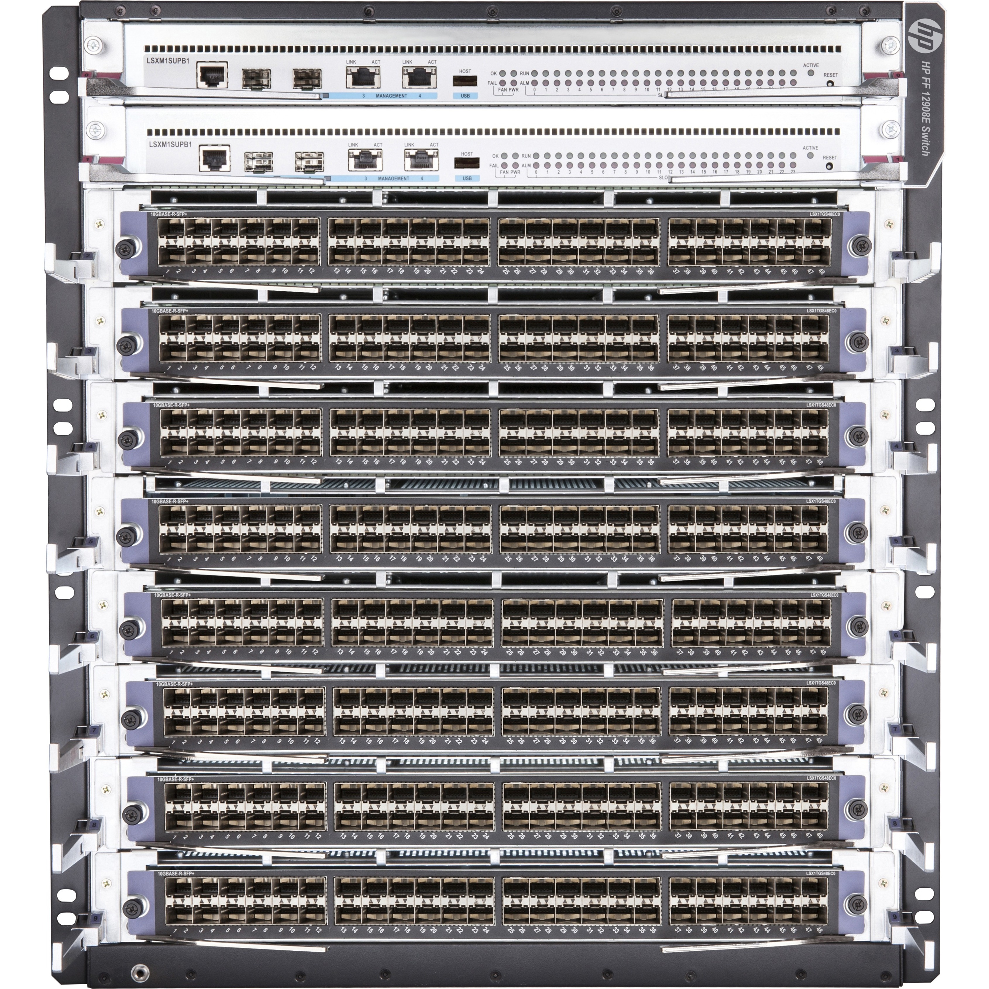 HPE FlexFabric 12908E Switch Chassis - 3 Layer Supported - Modular - 12U - view 1