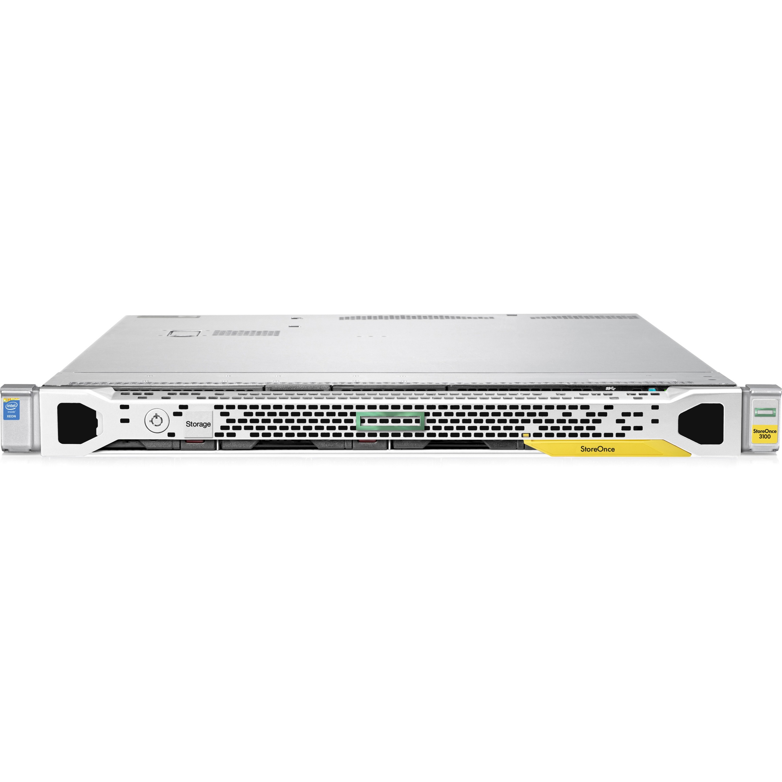 HPE StoreOnce 3100 8TB System - 4 x HDD Supported - 8 TB Installed HDD Capacity - Serial Attached SCSI (SAS) Controller - 5 RAID Levels - 4 x Total Bays - 4 x 3.5" Bay - Gigabit Ethernet - Network (RJ-45) - 1U - Rack-mountable