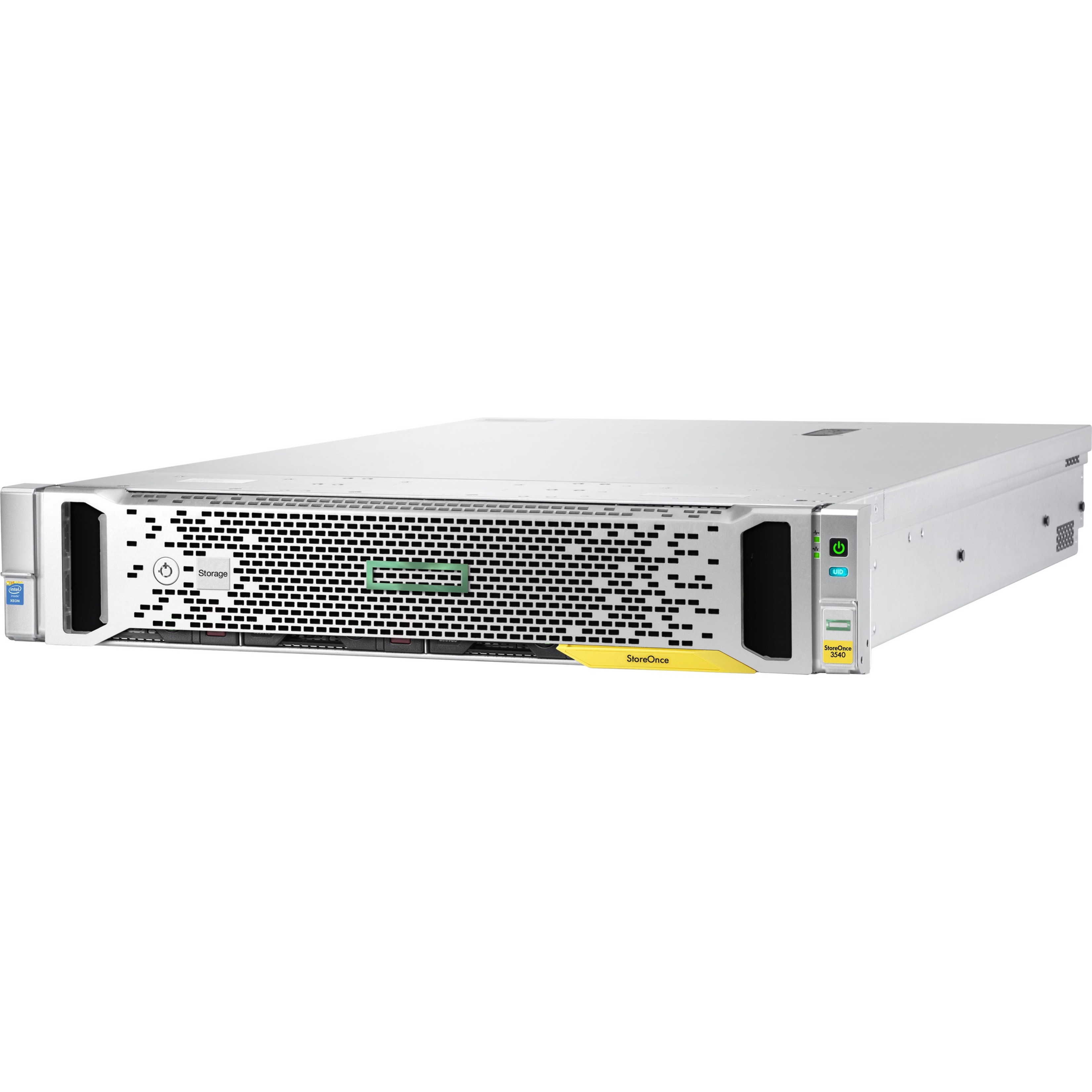 HPE StoreOnce 3540 24TB System - 12 x HDD Supported - 24 TB Installed HDD Capacity - Serial Attached SCSI (SAS) Controller - 6 RAID Levels - 12 x Total Bays - 12 x 3.5" Bay - 10 Gigabit Ethernet - Network (RJ-45) - 2U - Rack-mountable