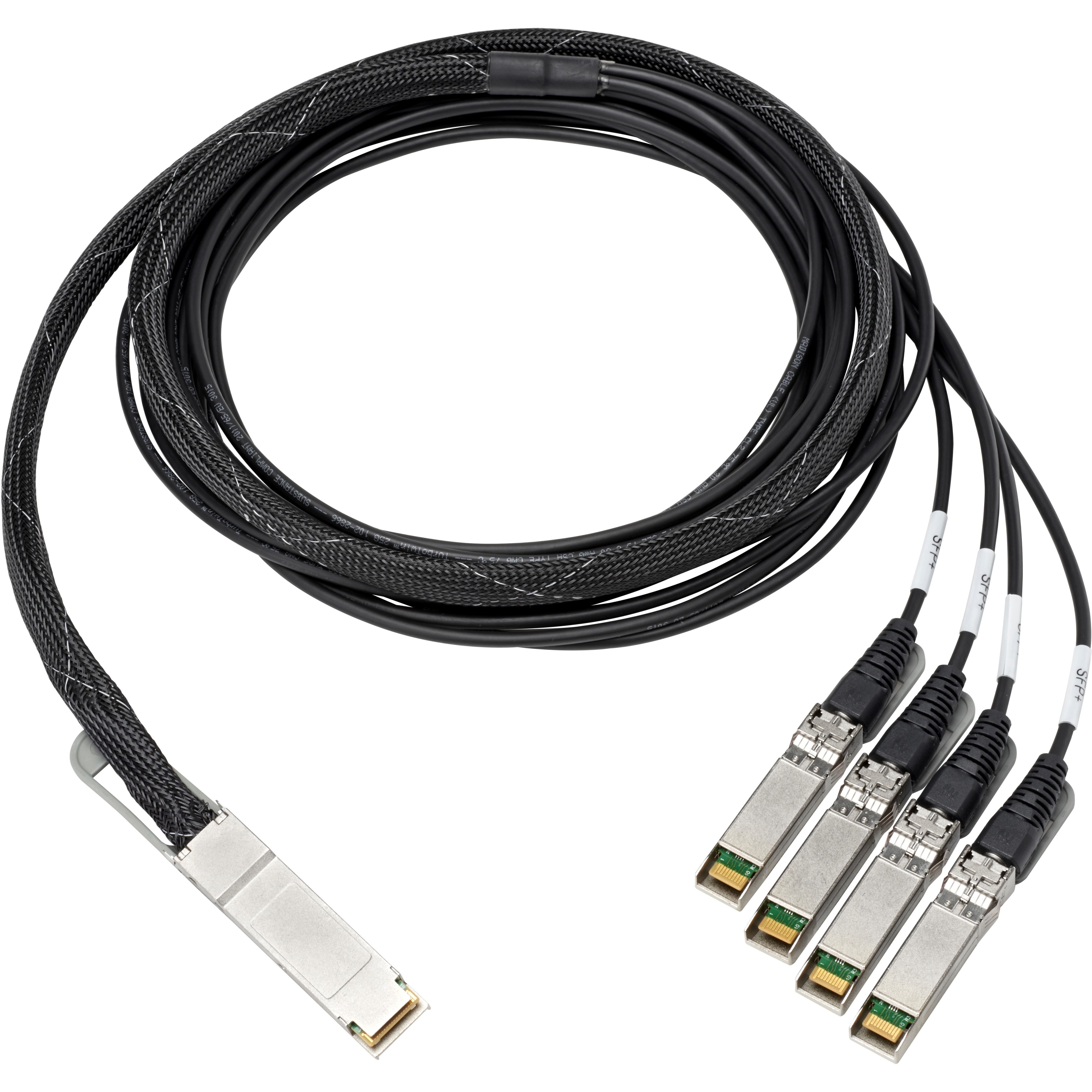 HPE 100Gb QSFP28 to 4x25Gb SFP28 3m Direct Attach Copper Cable - 9.84 ft QSFP28/SFP28 Network Cable for Network Device, Switch - First End: 1 x QSFP28 Network - Second End: 4 x SFP28 Network - 100 Gbit/s