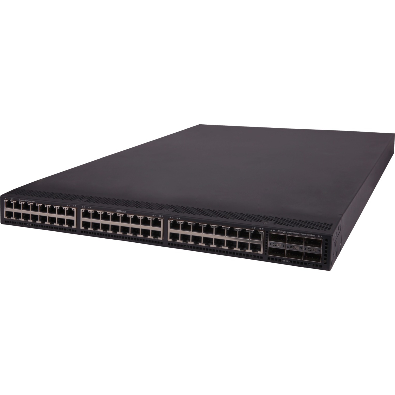 HPE FlexFabric 5940 48XGT 6QSFP28 Switch - 48 Ports - Manageable - 10 Gigabit Ethernet, 100 Gigabit Ethernet - 10GBase-T, 100GBase-X - 3 Layer Supported - Modular - Optical Fiber, Twisted Pair - Rack-mountable