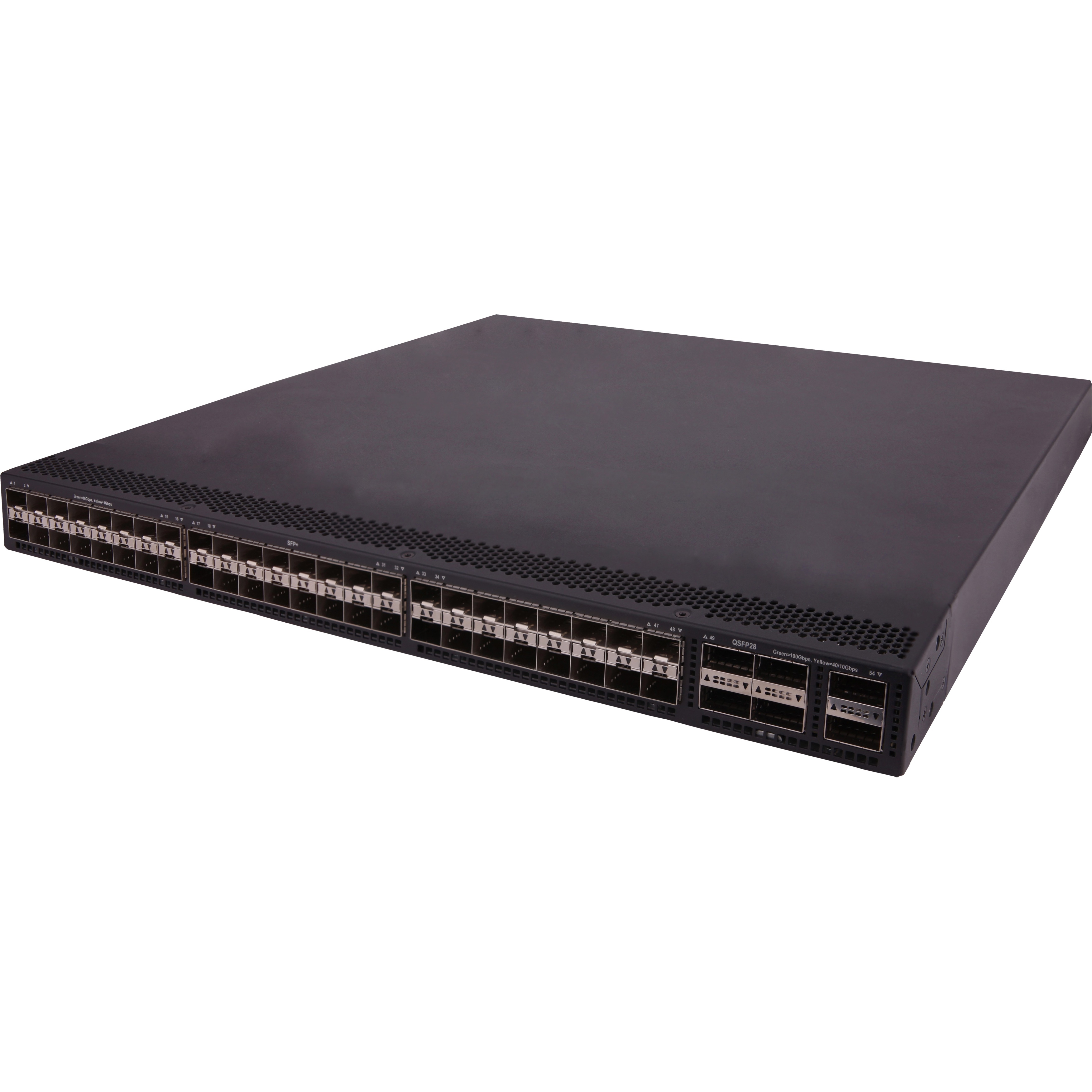 HPE FlexFabric 5940 48SFP+ 6QSFP28 Switch - Manageable - 10 Gigabit Ethernet, 100 Gigabit Ethernet - 10GBase-X, 100GBase-X - 3 Layer Supported - Modular - Optical Fiber - 1U - Rack-mountable