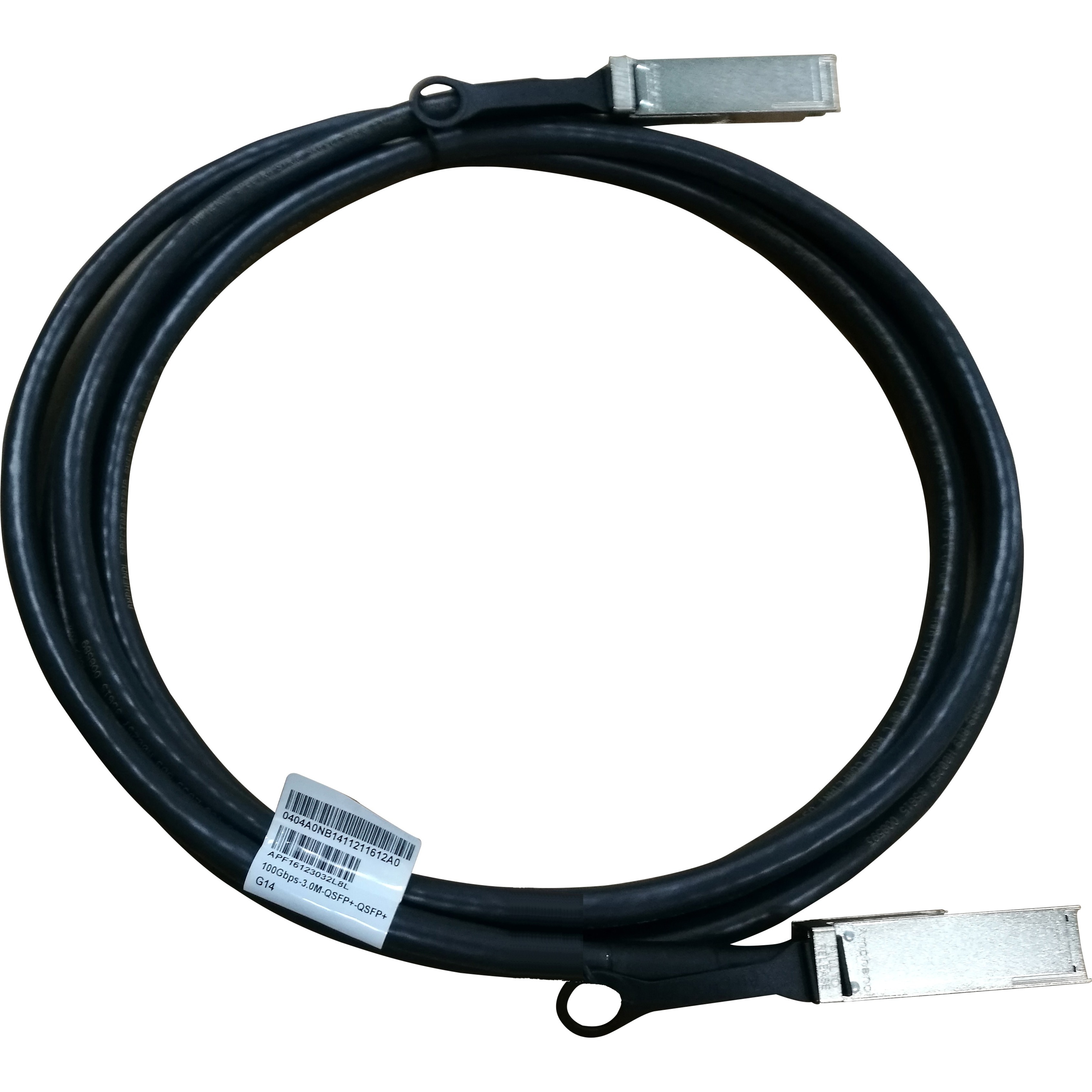HPE X240 100G QSFP28 to QSFP28 3m Direct Attach Copper Cable - 9.84 ft Fiber Optic Network Cable for Network Device, Switch - First End: 1 x QSFP28 Network - Male - Second End: 1 x QSFP28 Network - Male - 100 Gbit/s - Black - 1