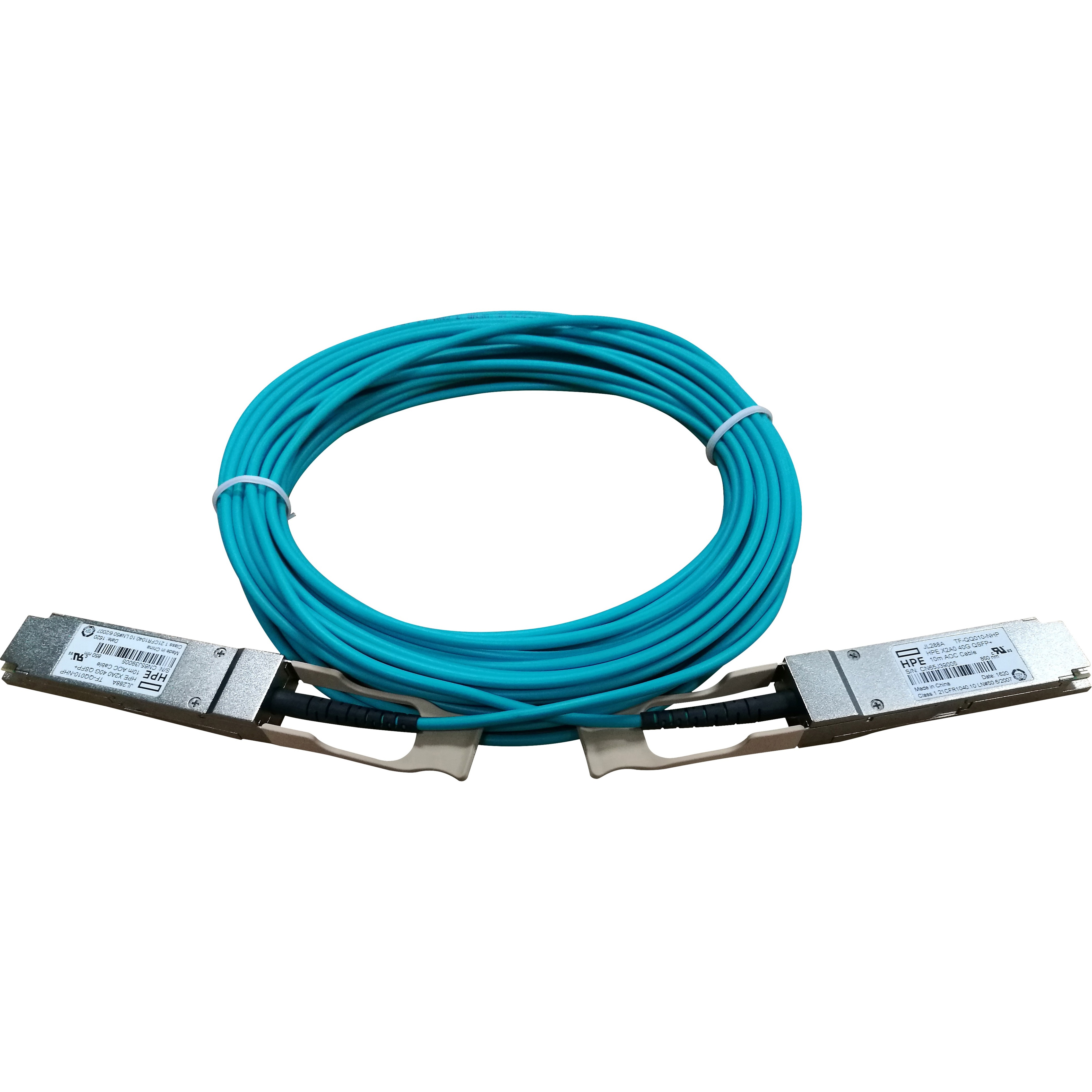 HPE X2A0 40G QSFP+ to QSFP+ 10m Active Optical Cable - 32.81 ft Fiber Optic Network Cable for Network Device, Switch - First End: 1 x QSFP+ Network - Male - Second End: 1 x QSFP+ Network - Male - 40 Gbit/s - 1