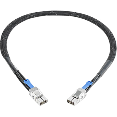 HPE 3800 1-m Stacking Cable - 3.28 ft Network Cable for Network Device, Switch - Stacking Cable - Gray - Refurbished