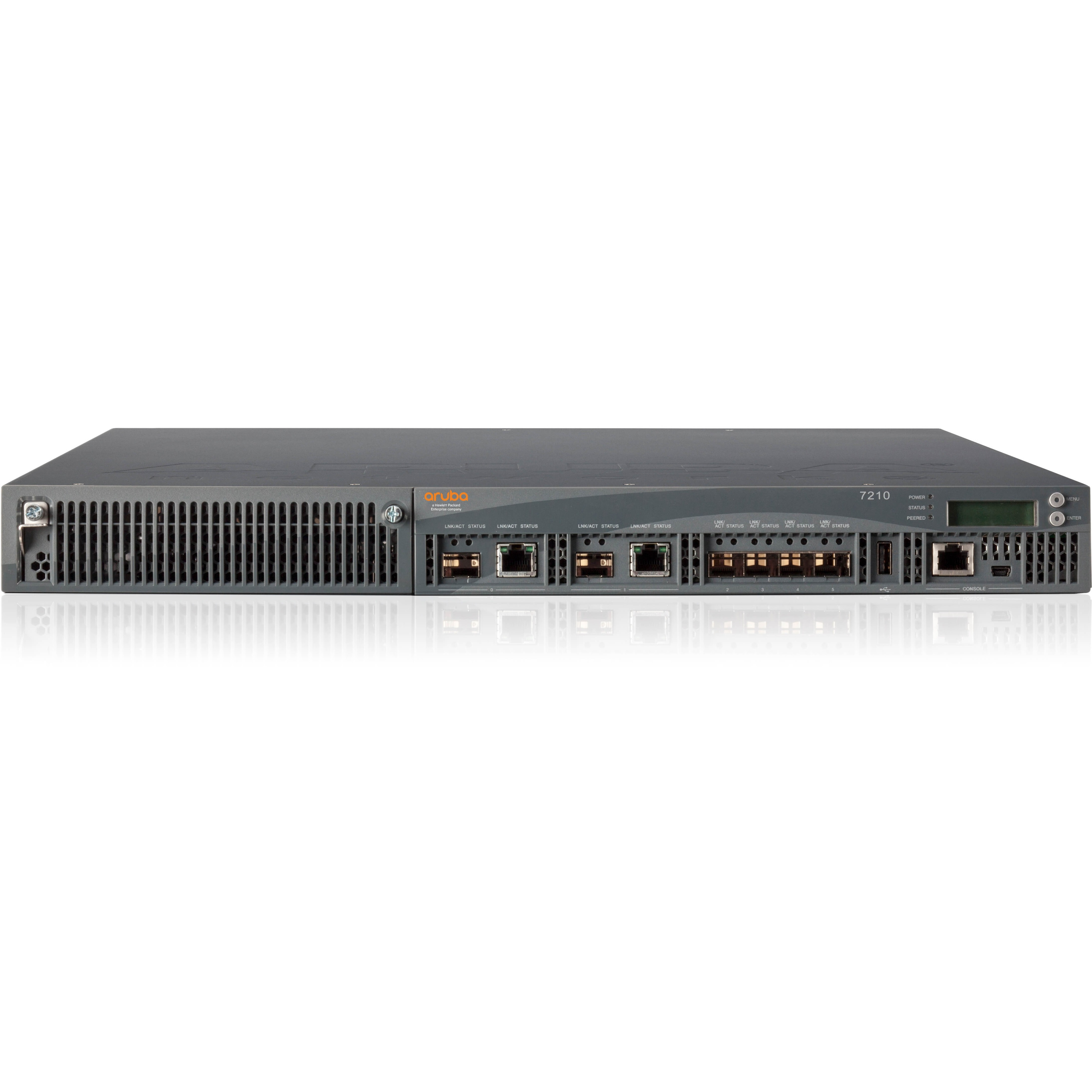 HPE 7210DC Wireless LAN Controller - 2 x Network (RJ-45) - 10 Gigabit Ethernet - Desktop