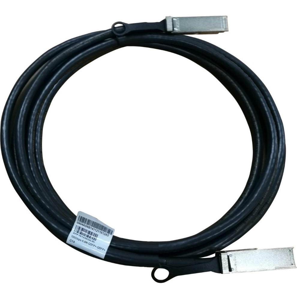 HPE X240 100G QSFP28 to QSFP28 5m Direct Attach Copper Cable - 16.40 ft QSFP28 Network Cable for Network Device - First End: 1 x QSFP28 Network - Second End: 1 x QSFP28 Network - 100 Gbit/s - 1