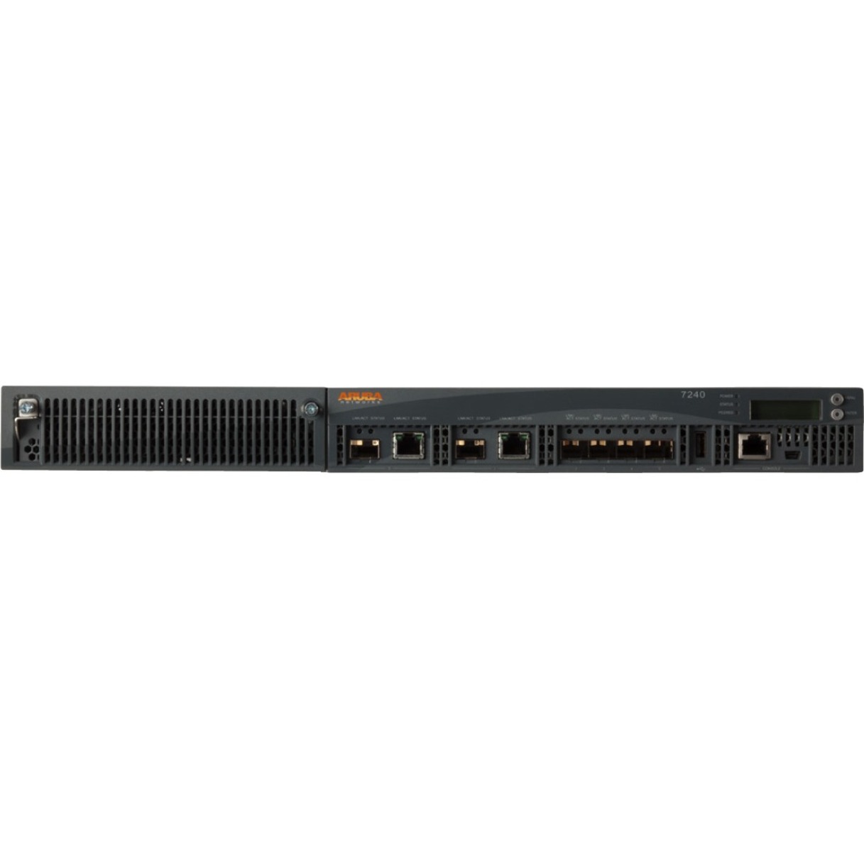 HPE 7240 Wireless LAN Controller - 2 x Network (RJ-45) - 10 Gigabit Ethernet, Gigabit Ethernet - Desktop - front view
