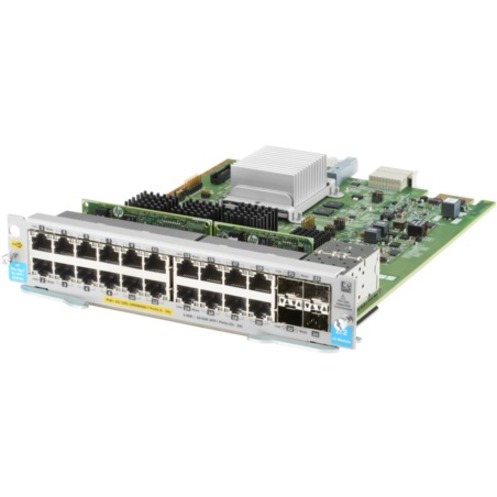 HPE Aruba 20-port 10/100/1000BASE-T PoE+ / 4-port 1G/10GbE SFP+ MACsec v3 zl2 Module - For Data Networking, Optical Network - 20 x RJ-45 1000Base-T LAN - Twisted Pair, Optical FiberGigabit Ethernet, 10 Gigabit Ethernet - 1000Base-T, 10GBase-X - 4 x Expansion Slots - SFP+ - 1