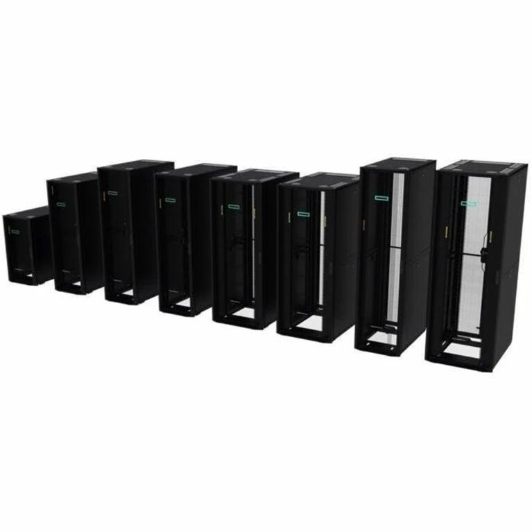HPE G2 Rack Cabinet - For Server, PDU - 42U Rack Height x 42.32" Rack Width x 42.32" Rack Depth - Floor Standing Enclosed Cabinet - Black - 2500 lb Dynamic/Rolling Weight Capacity - 2999.98 lb Static/Stationary Weight Capacity