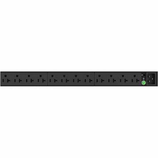 HPE Standard G2 Basic 12-Outlet PDU - Basic - NEMA 5-15P - 12 x NEMA 5-20R - 120 V AC - 1900 W - 1U - Horizontal - Rack-mount