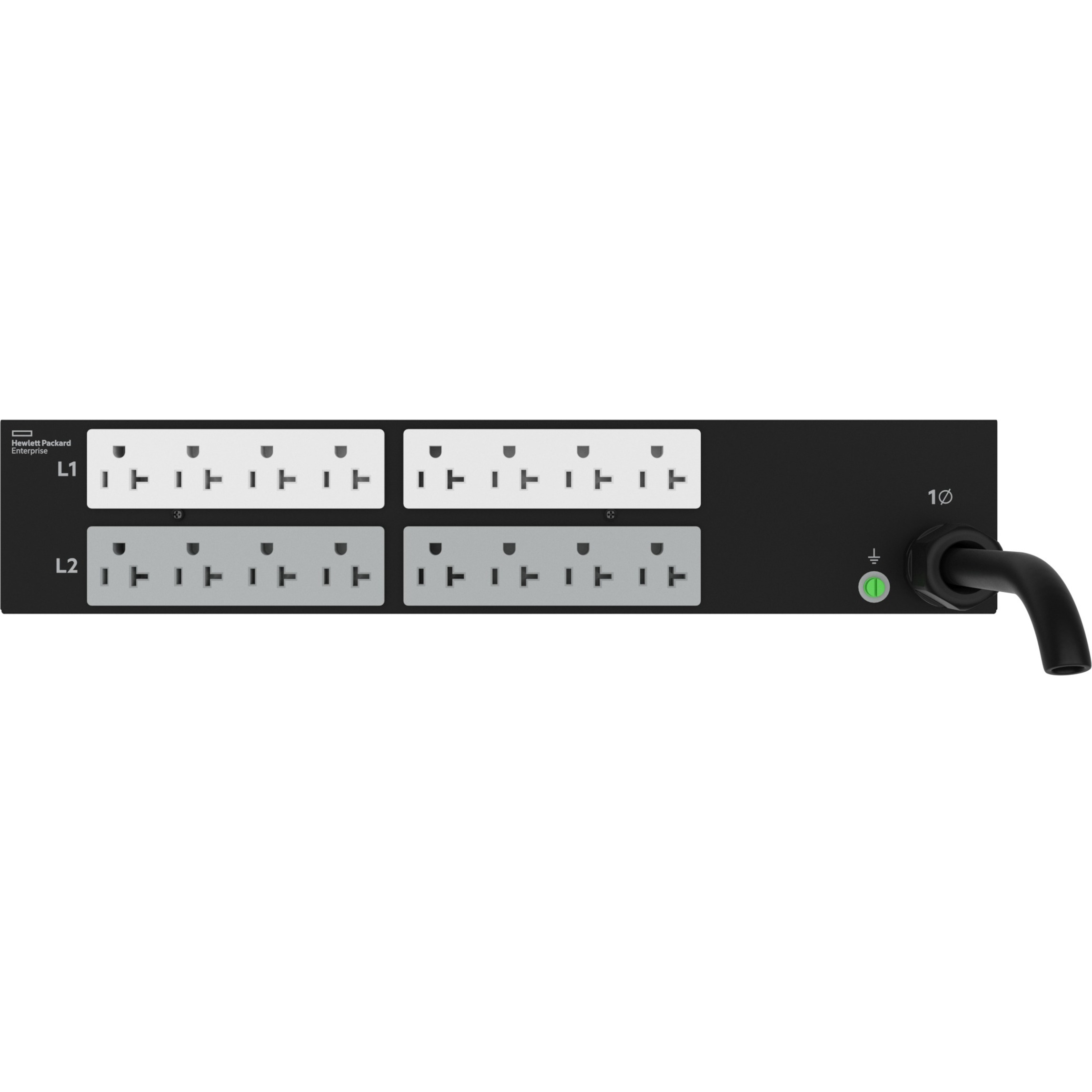 HPE Standard G2 Basic 16-Outlet PDU - Basic - NEMA L5-30P - 16 x NEMA 5-20R - 120 V AC - 2800 W - 2U - Horizontal - Rack-mountable