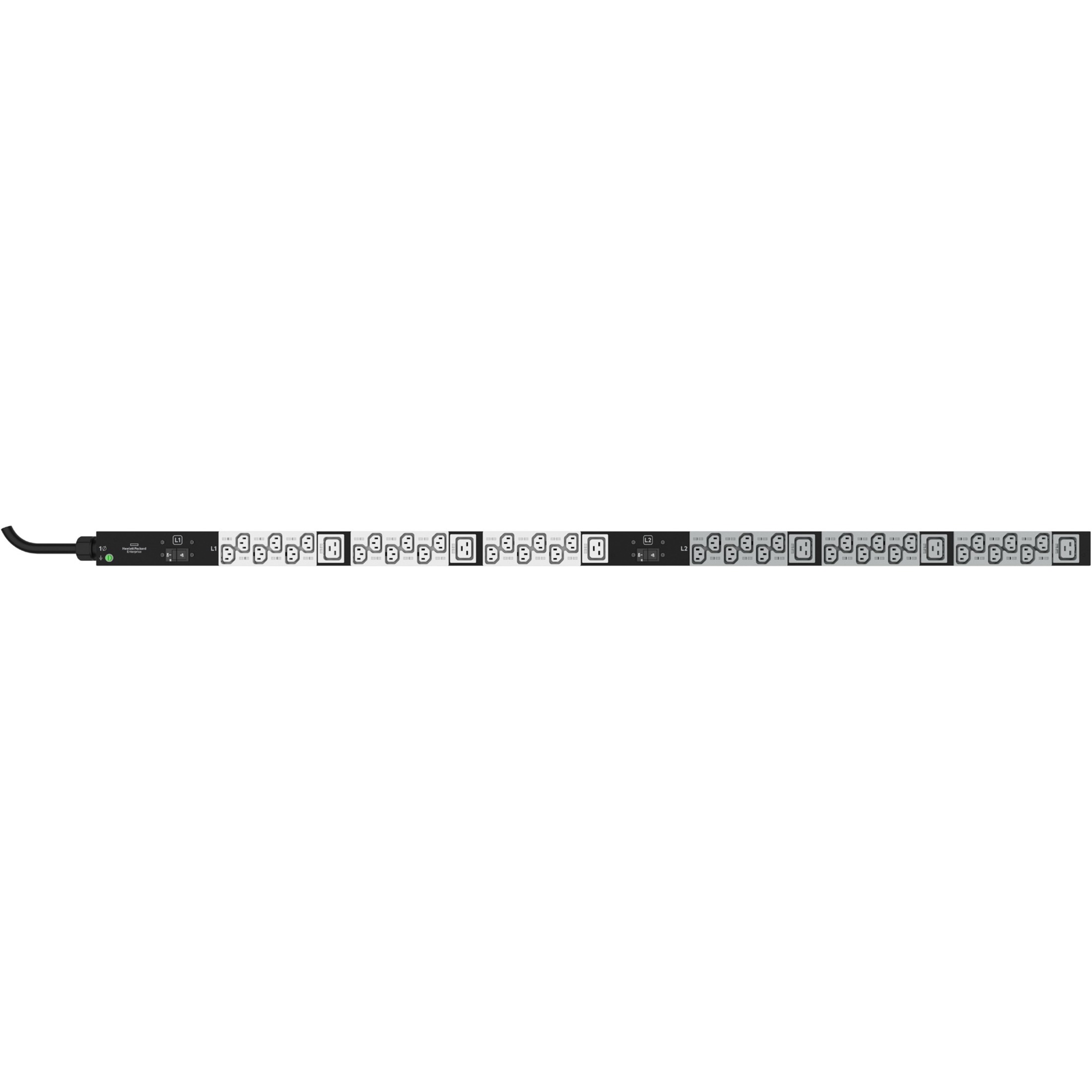 HPE Standard G2 Basic 20-Outlet PDU - Basic - NEMA L6-30P - 20 x IEC 60320 C13 - 230 V AC - 4900 W - Vertical - Rack-mountabl
