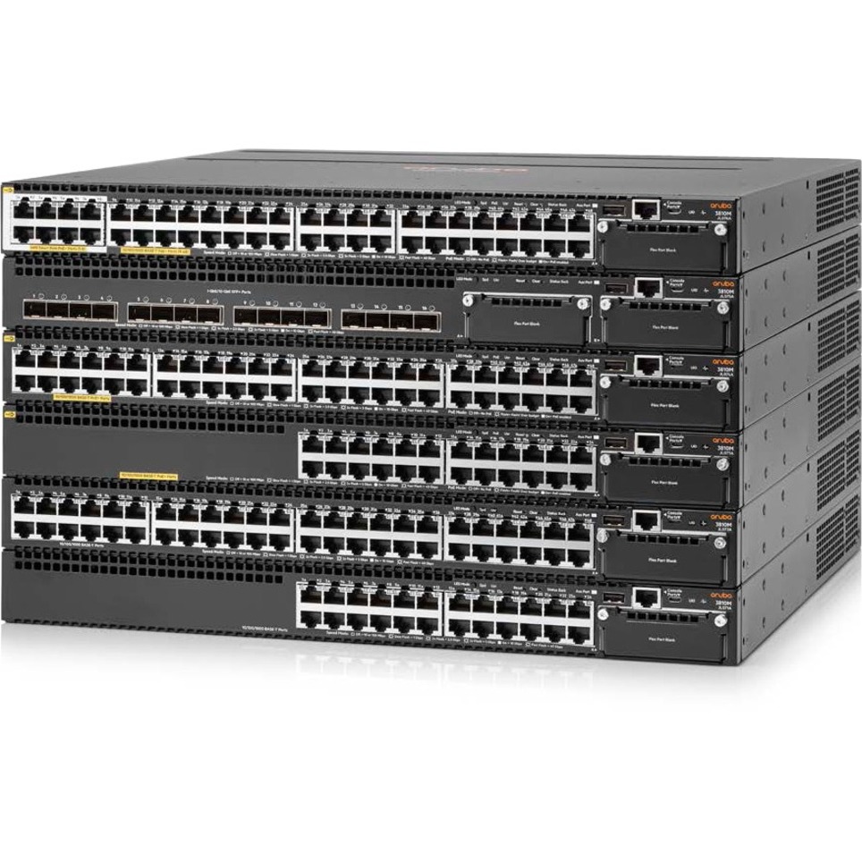 HPE 3810M 24SFP+ 250W Switch - Manageable - 10 Gigabit Ethernet - 10GBase-X - 3 Layer Supported - Modular - Optical Fiber - 1U - Rack-mountable