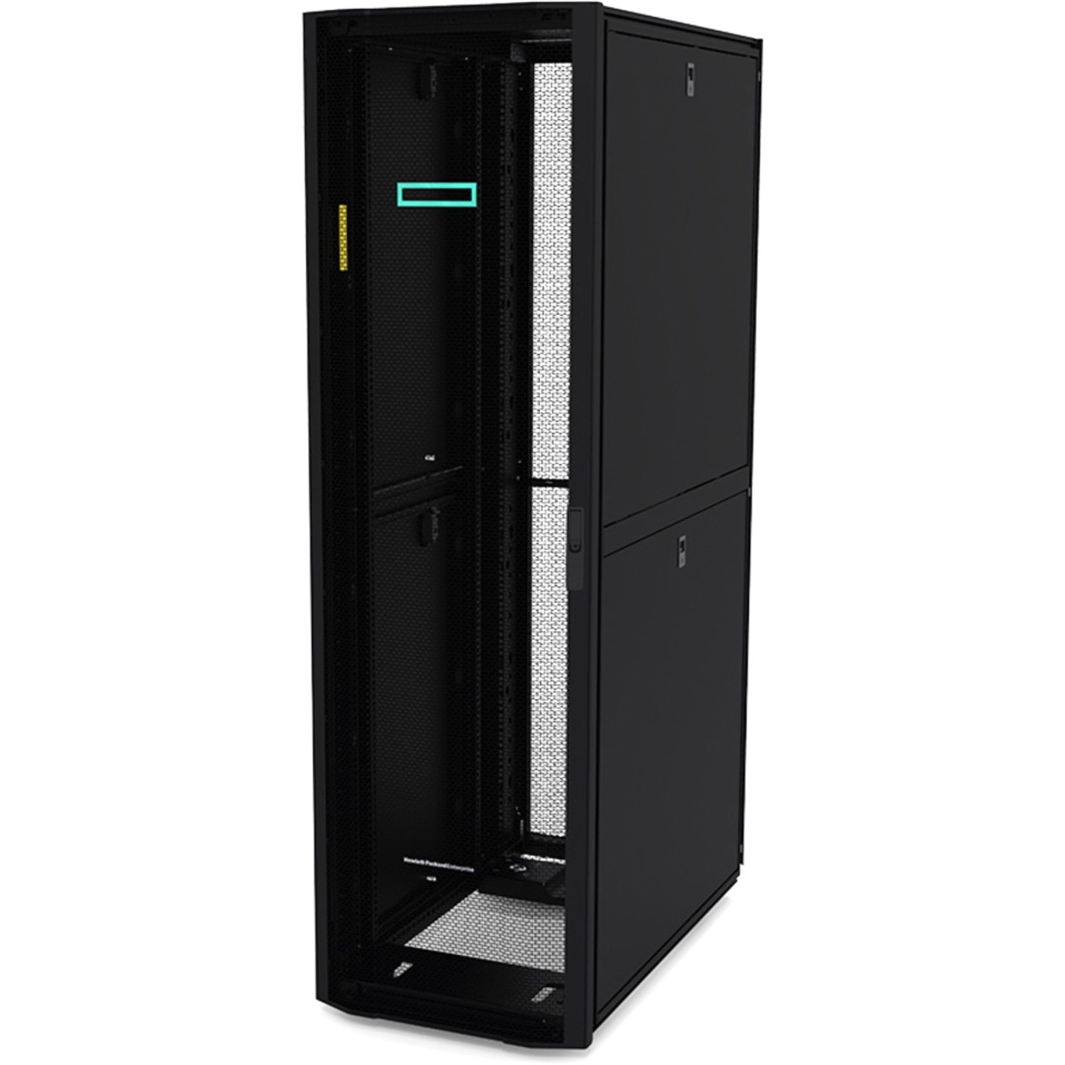 HPE 22U 600mmx1075mm G2 Kitted Advanced Shock Rack with Side Panels and Baying - For KVM Switch, Power Module - 22U Rack Height x 23.62" Rack Width x 42.32" Rack Depth - Floor Standing - Black - 2500 lb Dynamic/Rolling Weight Capacity - 3000 lb Static/Stationary Weight Capacity - 10 Year Warranty