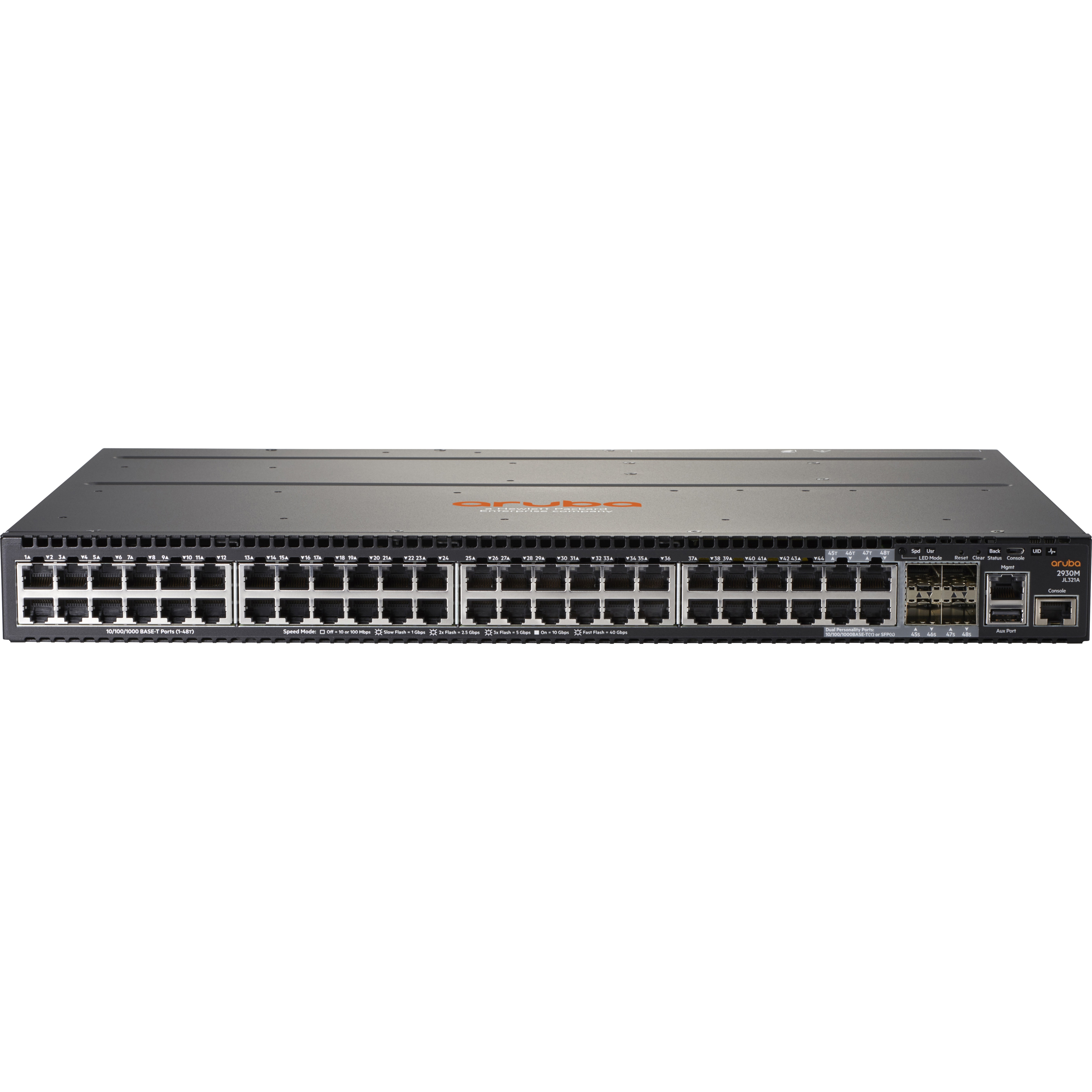 HPE 2930M 48G with 1 - Slot Switch - 2 Layer Supported - view 1