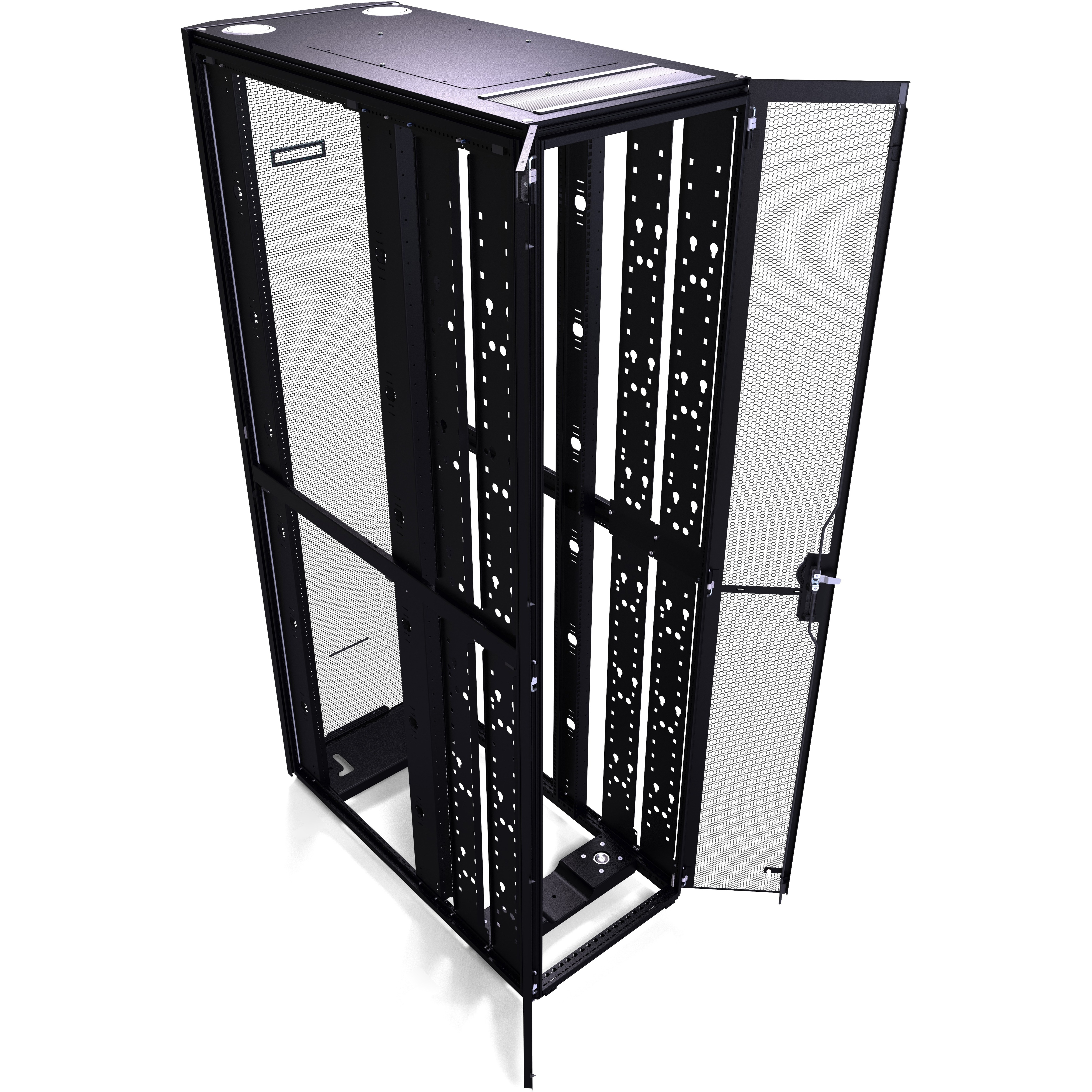 HPE 42U 600mmx1075mm G2 Enterprise Pallet Rack - For Server, KVM Switch - 42U Rack Height - Floor Standing - Black, Silver - 3000 lb Dynamic/Rolling Weight Capacity - 3000 lb Static/Stationary Weight Capacity - 10 Year Warranty