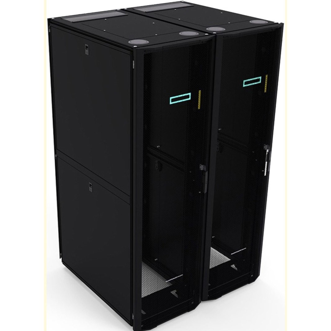 HPE 42U 600mmx1075mm G2 Enterprise Shock Rack - For Server, KVM Switch - 42U Rack Height - Floor Standing - Black, Silver - 3000 lb Dynamic/Rolling Weight Capacity - 3000 lb Static/Stationary Weight Capacity - 10 Year Warranty
