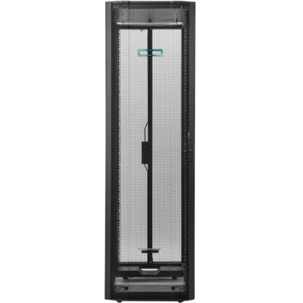 HPE G2 Rack Cabinet - For Server, PDU - 42U Rack Height - Black - 2250.92 lb Dynamic/Rolling Weight Capacity - 3000.49 lb Static/Stationary Weight Capacity