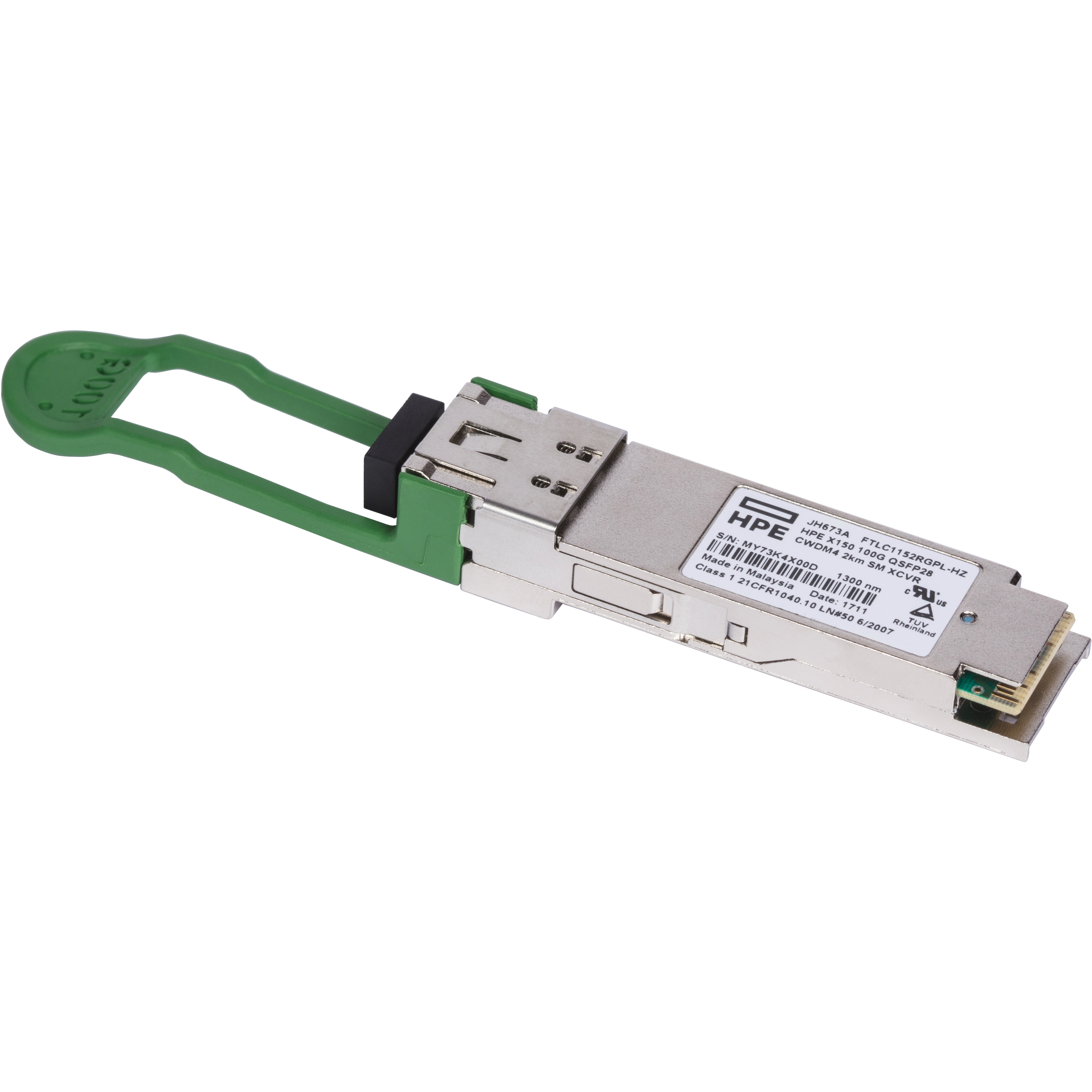 HPE X150 100G QSFP28 CWDM4 2km SM Transceiver - For Optical Network, Data Networking - 1 x 100GBase-CWDM4 Network - Optical Fiber - Single-mode - 100 Gigabit Ethernet - 100GBase-CWDM4