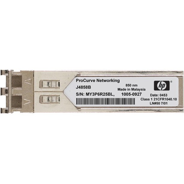 HPE X120 1G SFP LC LX Transceiver - For Optical Network, Data Networking - 1 x LC 1000Base-LX Network - Optical FiberGigabit Ethernet - 1000Base-LX - 1