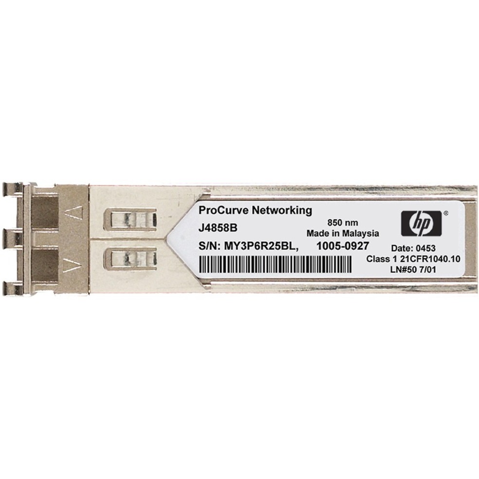 HPE X120 1G SFP LC SX Rfrbd Transceiver - 1 x LC 1000Base-SX Network