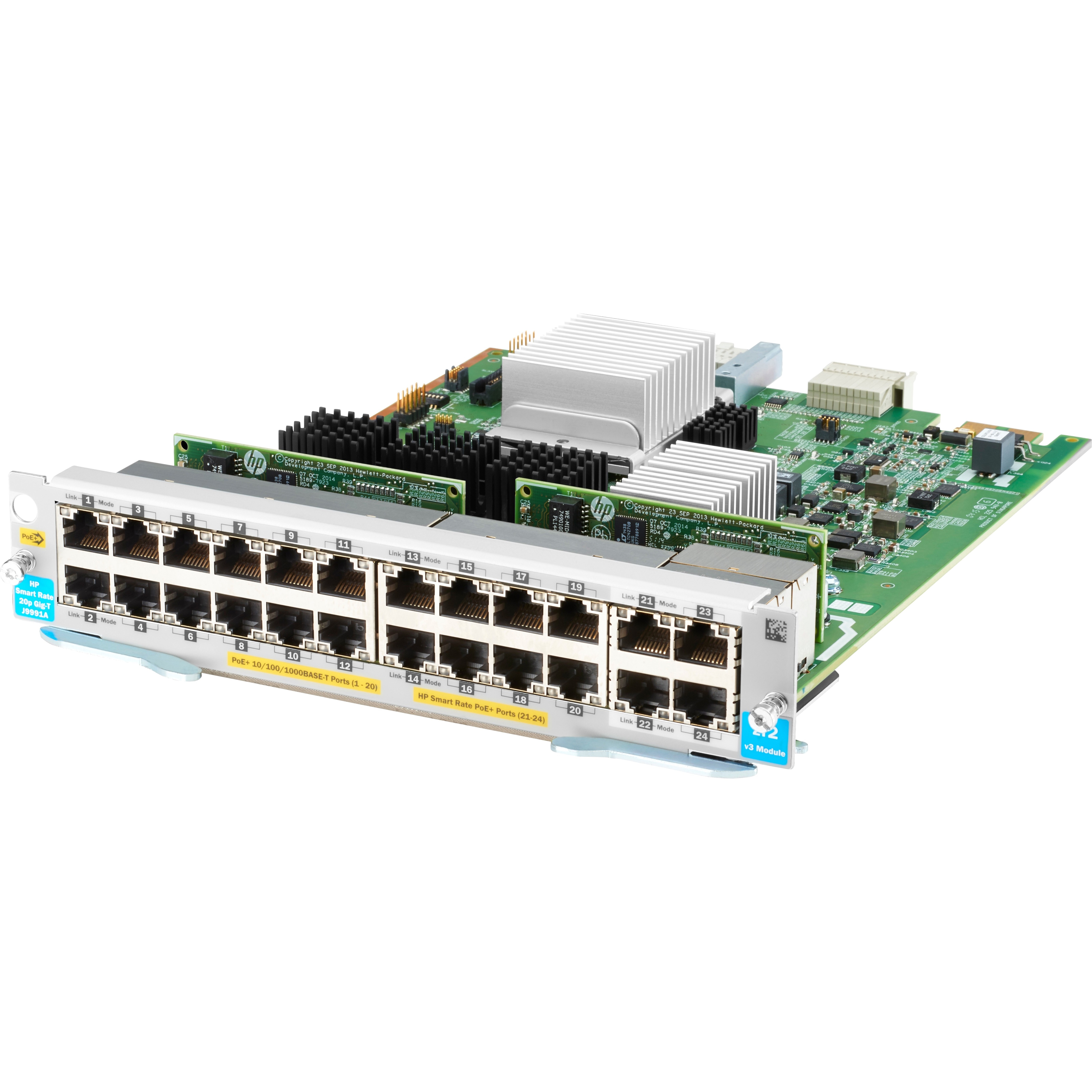 HPE Expansion Module - For Data Networking - 20 x RJ-45 1000Base-T LAN, 4 x RJ-45 10GBase-T LAN - Twisted PairGigabit Ethernet, 10 Gigabit Ethernet - 1000Base-T, 10GBase-T - 10 Gbit/s - 1