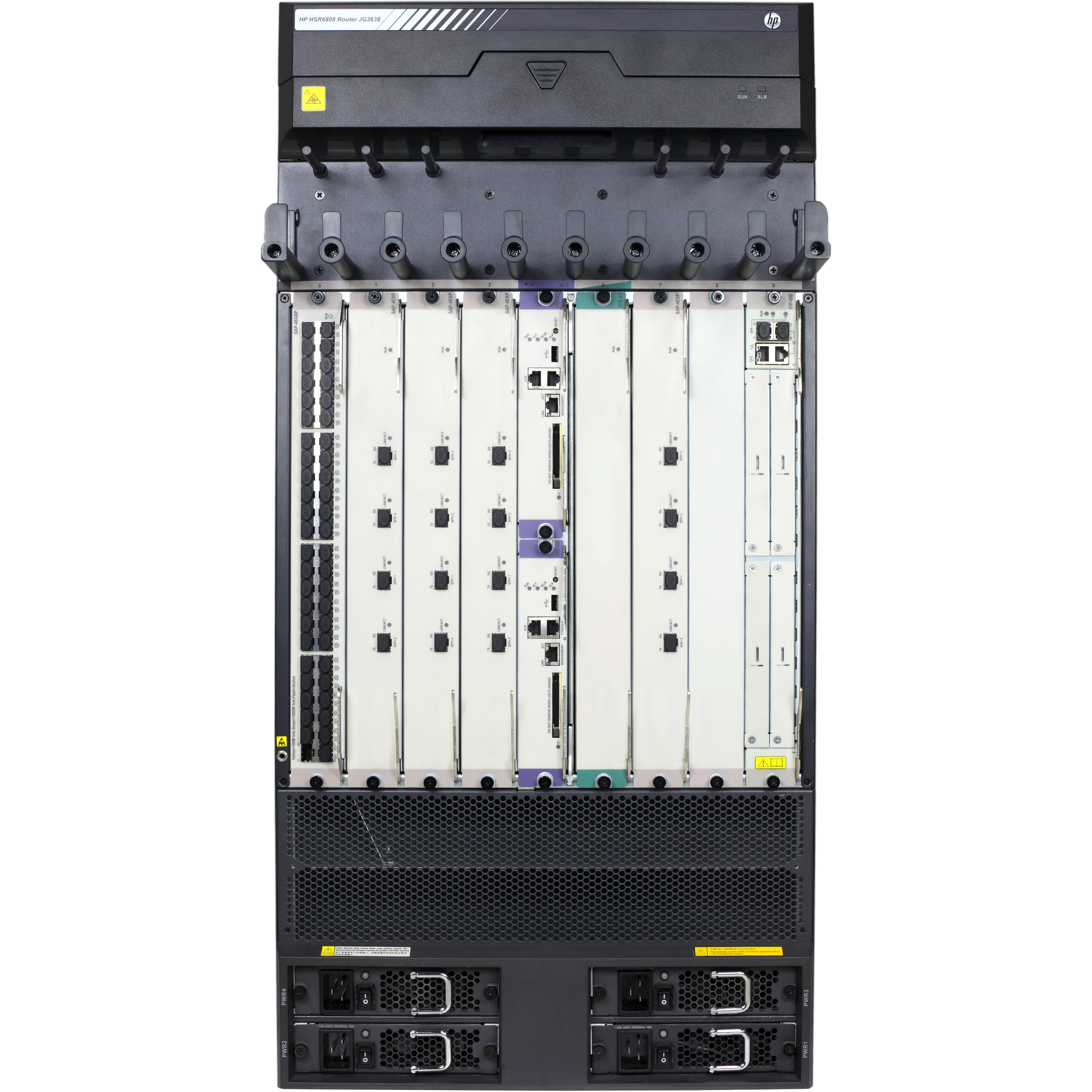 HPE HSR6808 Router Chassis - Refurbished - 8 - 20U - Rack-mountable