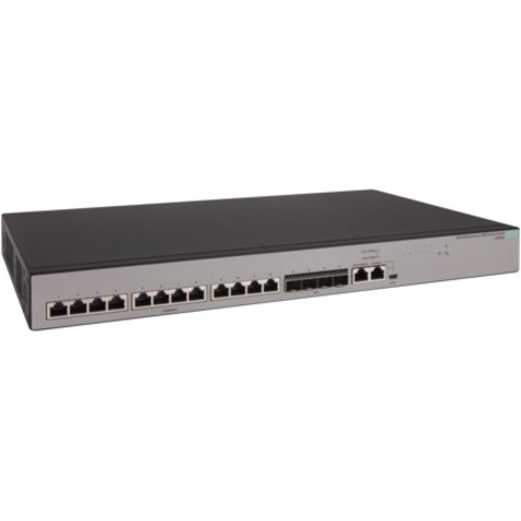 HPE OfficeConnect 1950 12XGT 4SFP+ Switch - 12 Ports - Manageable - 10 Gigabit Ethernet - 10GBase-T, 10GBase-X - Refurbished - 3 Layer Supported - Modular - Twisted Pair, Optical Fiber - Rack-mountable